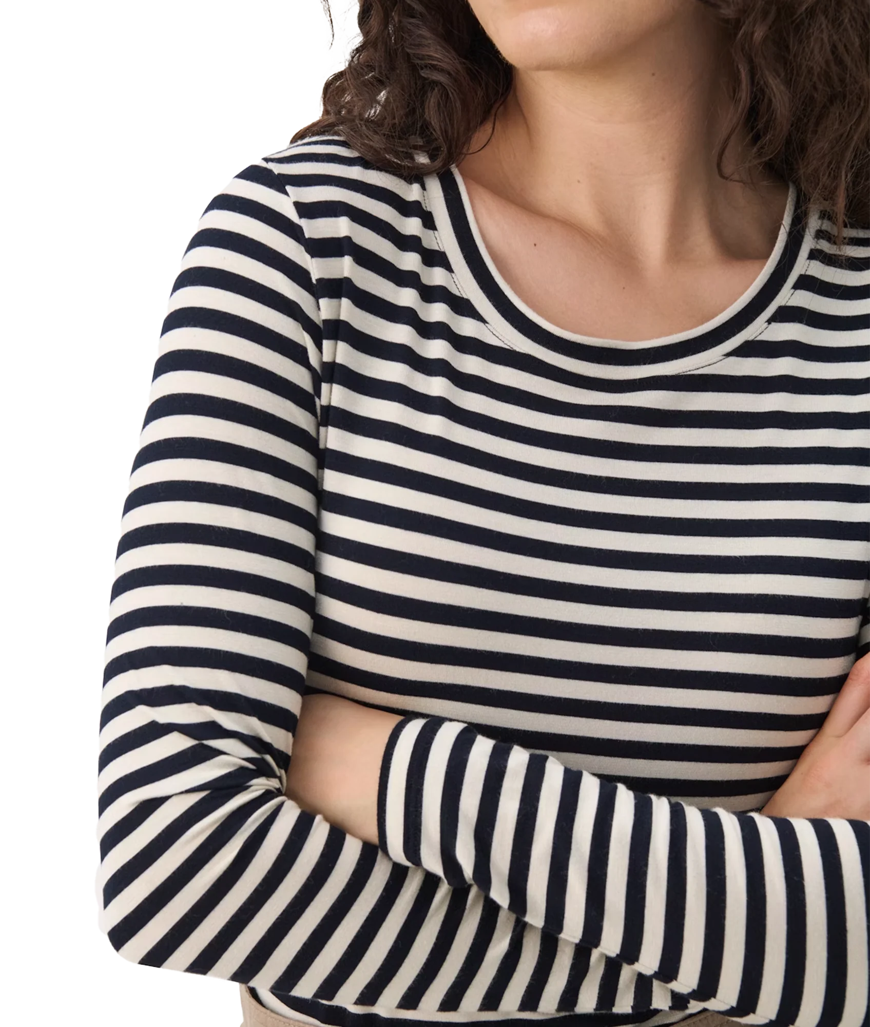 Emaja Top Dark Navy Stripe - Multi - Image 6