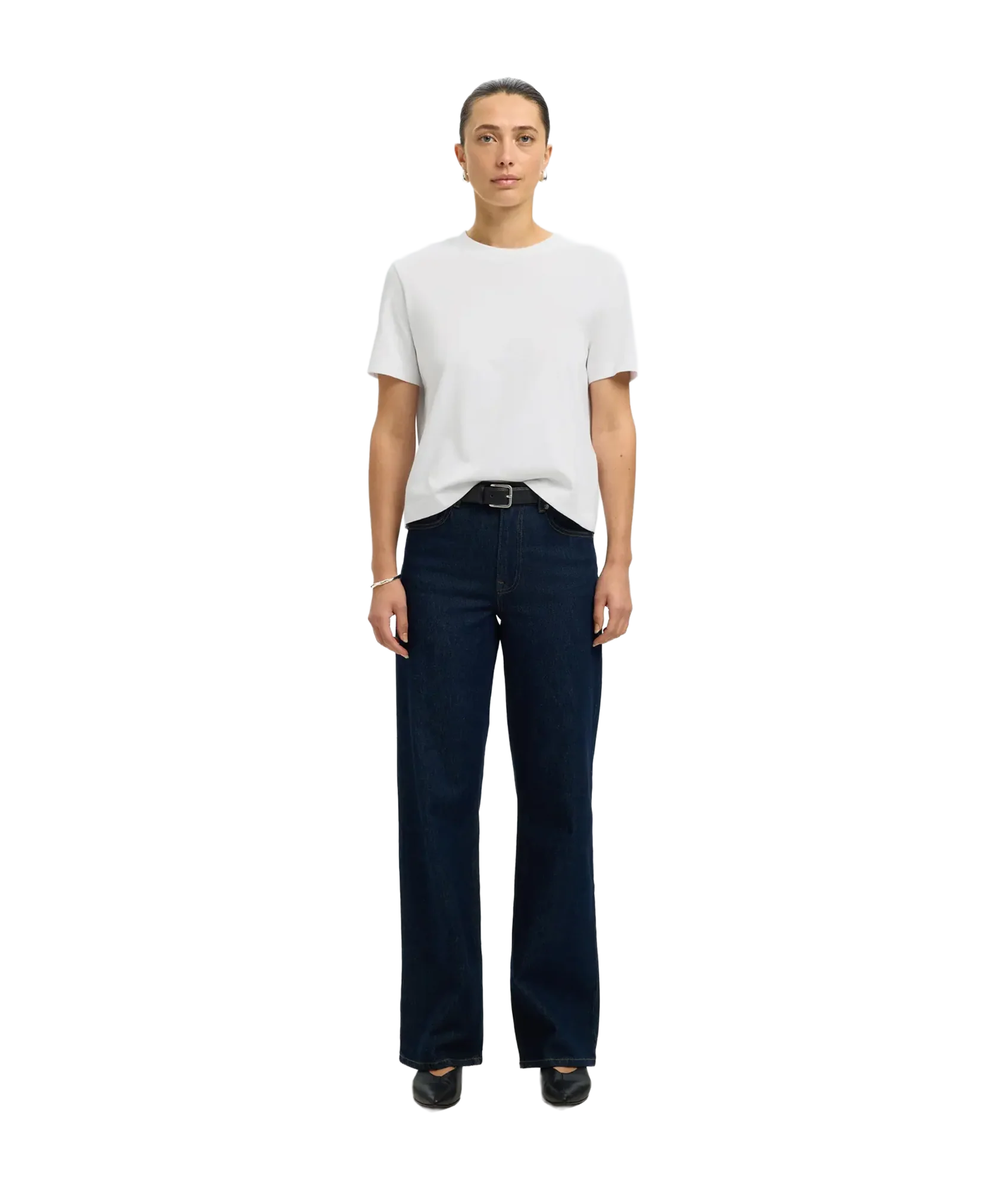 Essential Ss Boxy Tee - White - Image 3