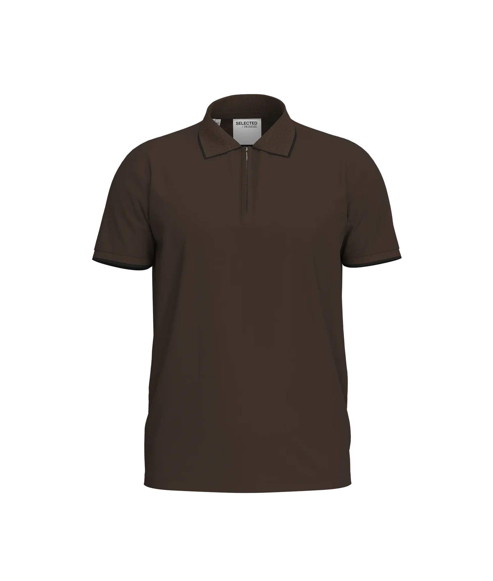 Fave Sport Zip Ss Polo Noos - Demitasse Black