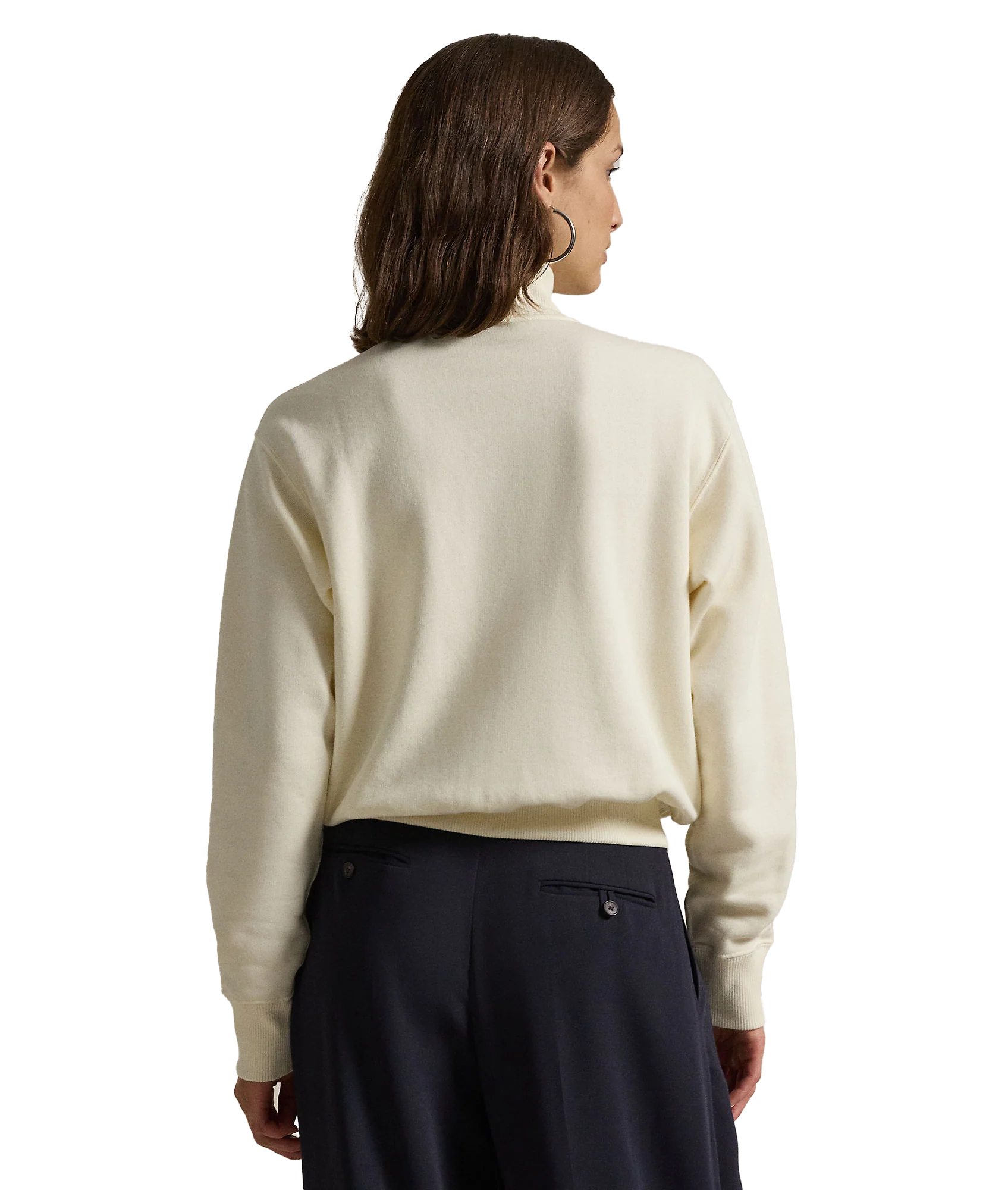Fleece Quarter-Zip - Cream - Image 4