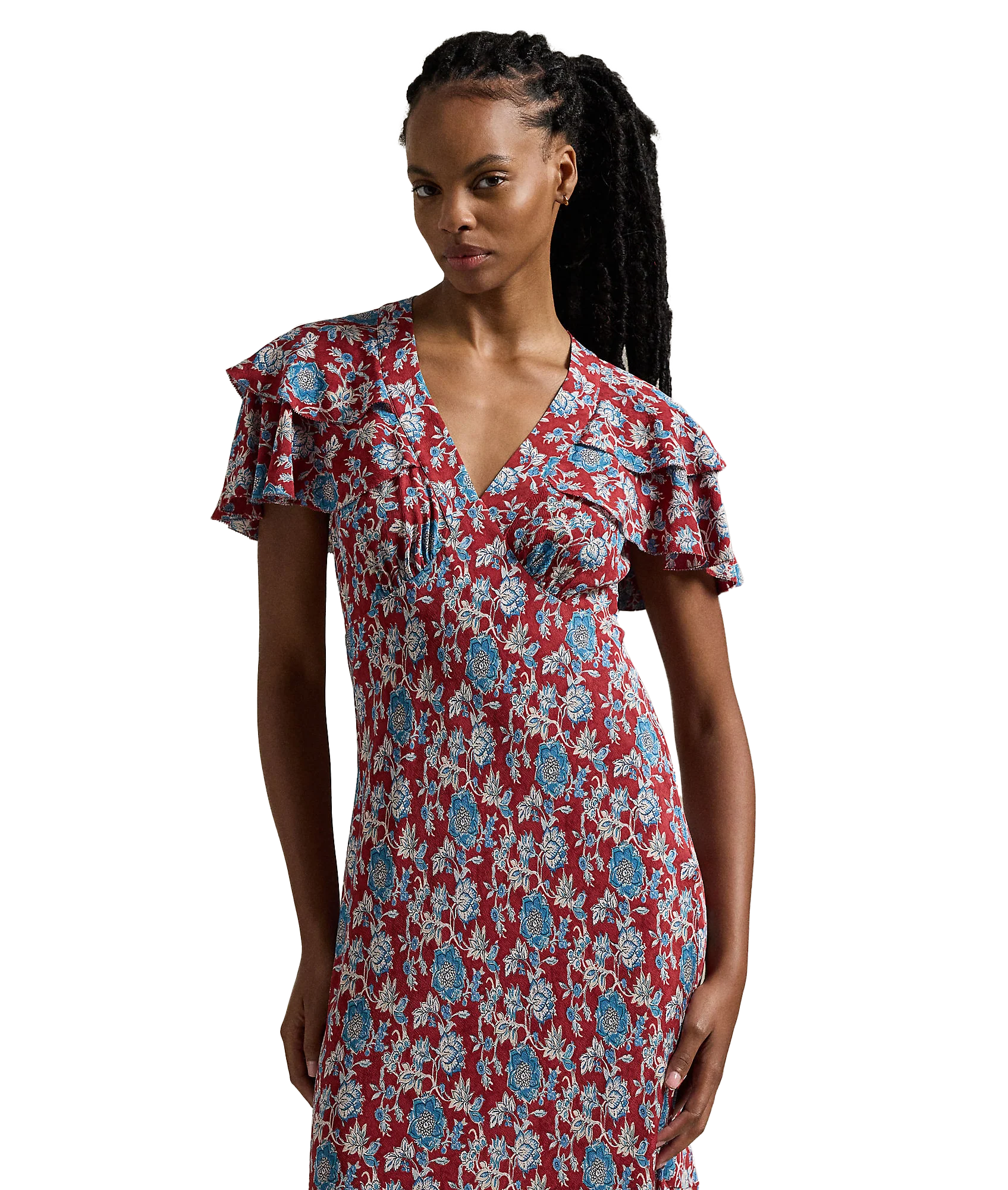 Floral-Print Silk Dress - Multi - Image 3