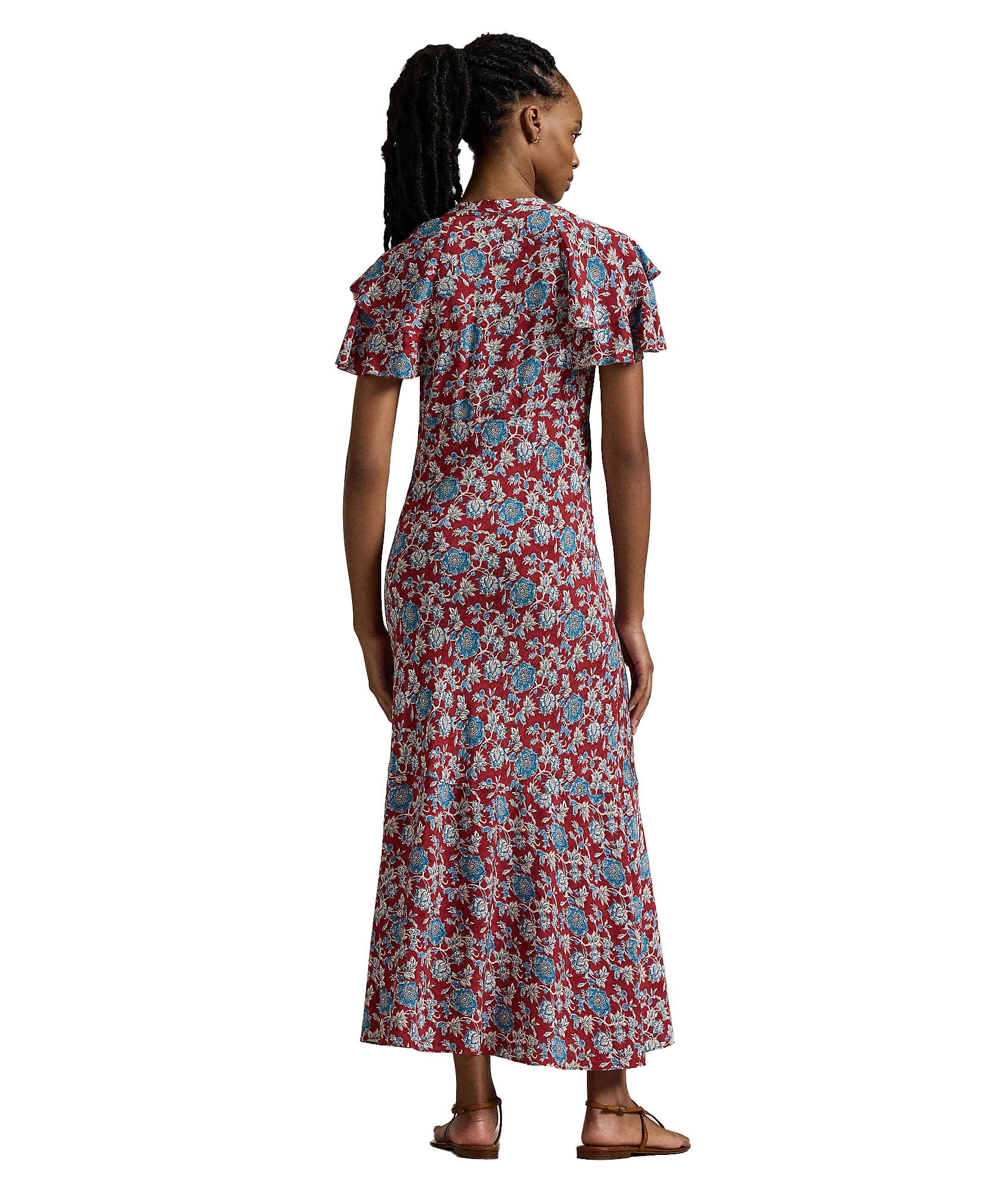 Floral-Print Silk Dress - Multi - Image 4