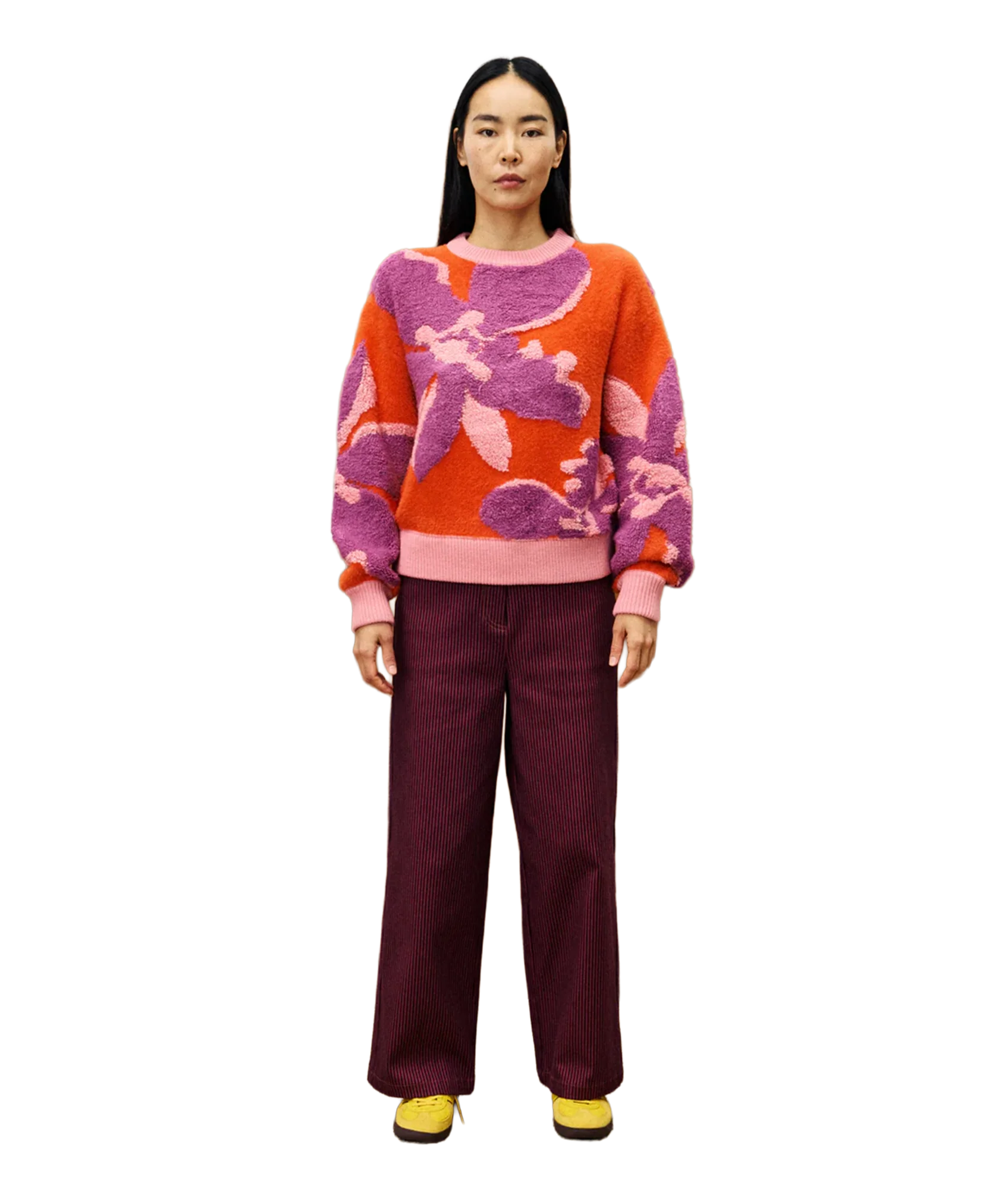 Floral Sweater - Orange - Image 3