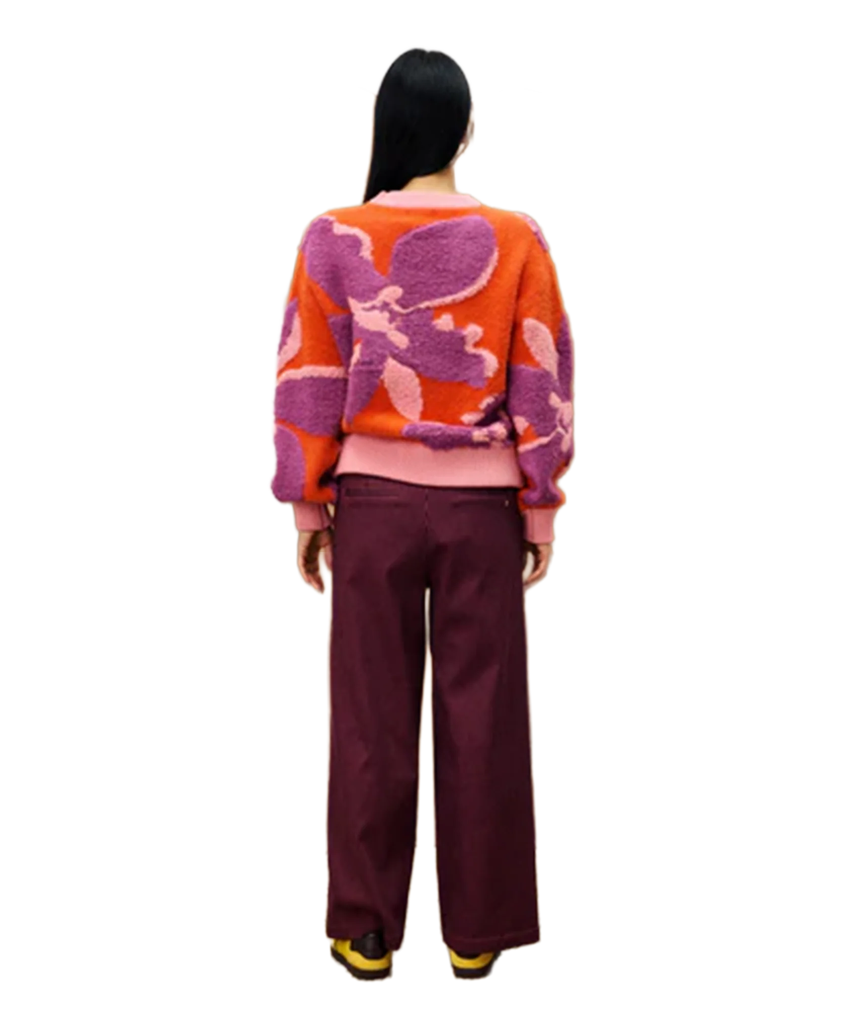Floral Sweater - Orange - Image 4