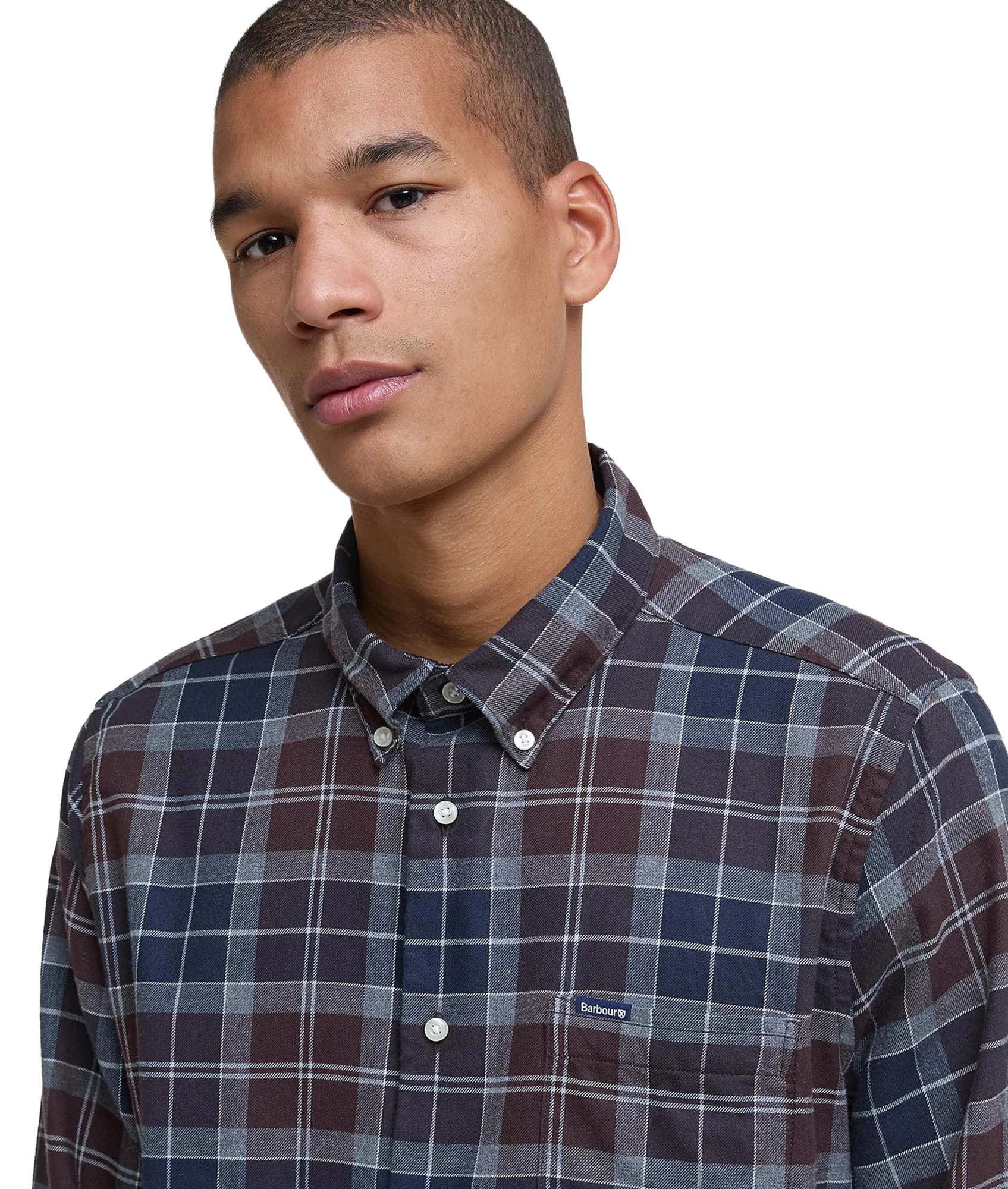 Fortrose Tailored Tartan Shirt - Midnight Oak Tartan - Image 4