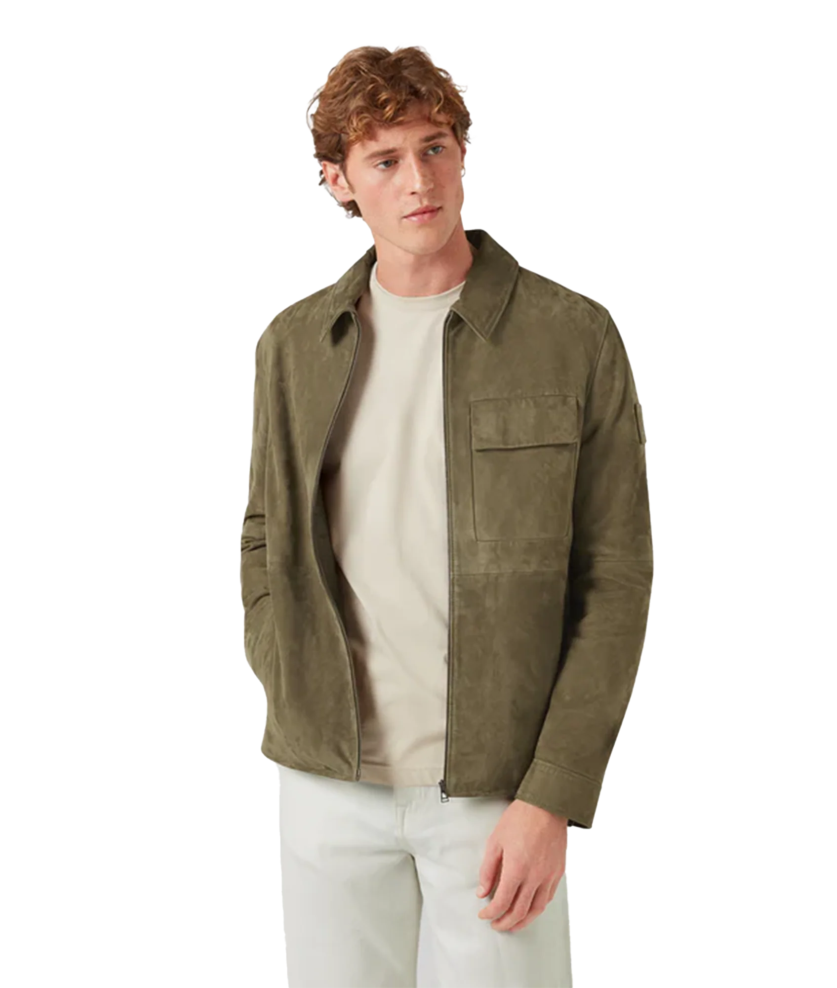 Frame Overshirt - Olive - Image 2