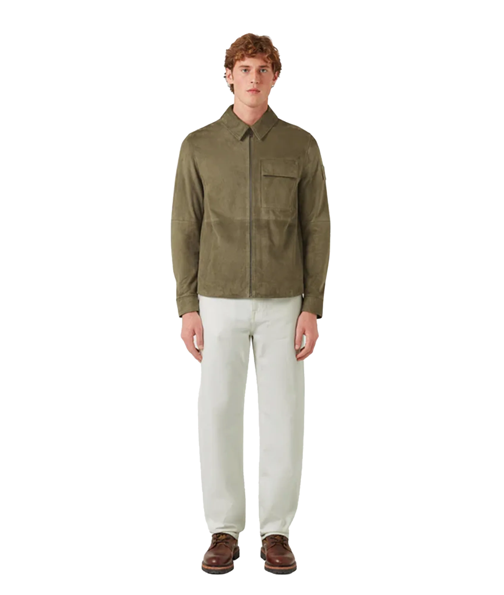 Frame Overshirt - Olive - Image 3