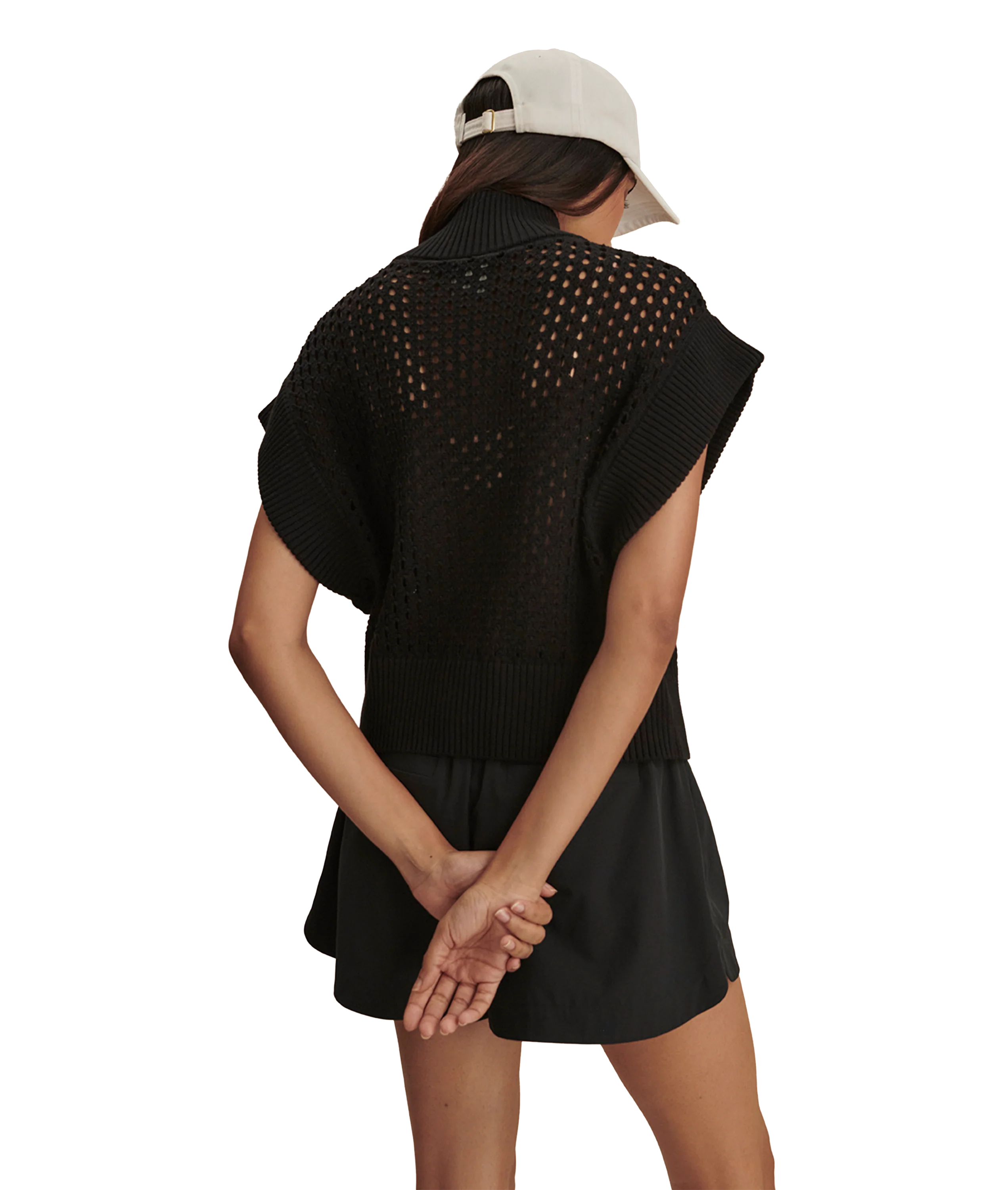 Gaines Half Zip Knit - Black - Image 2