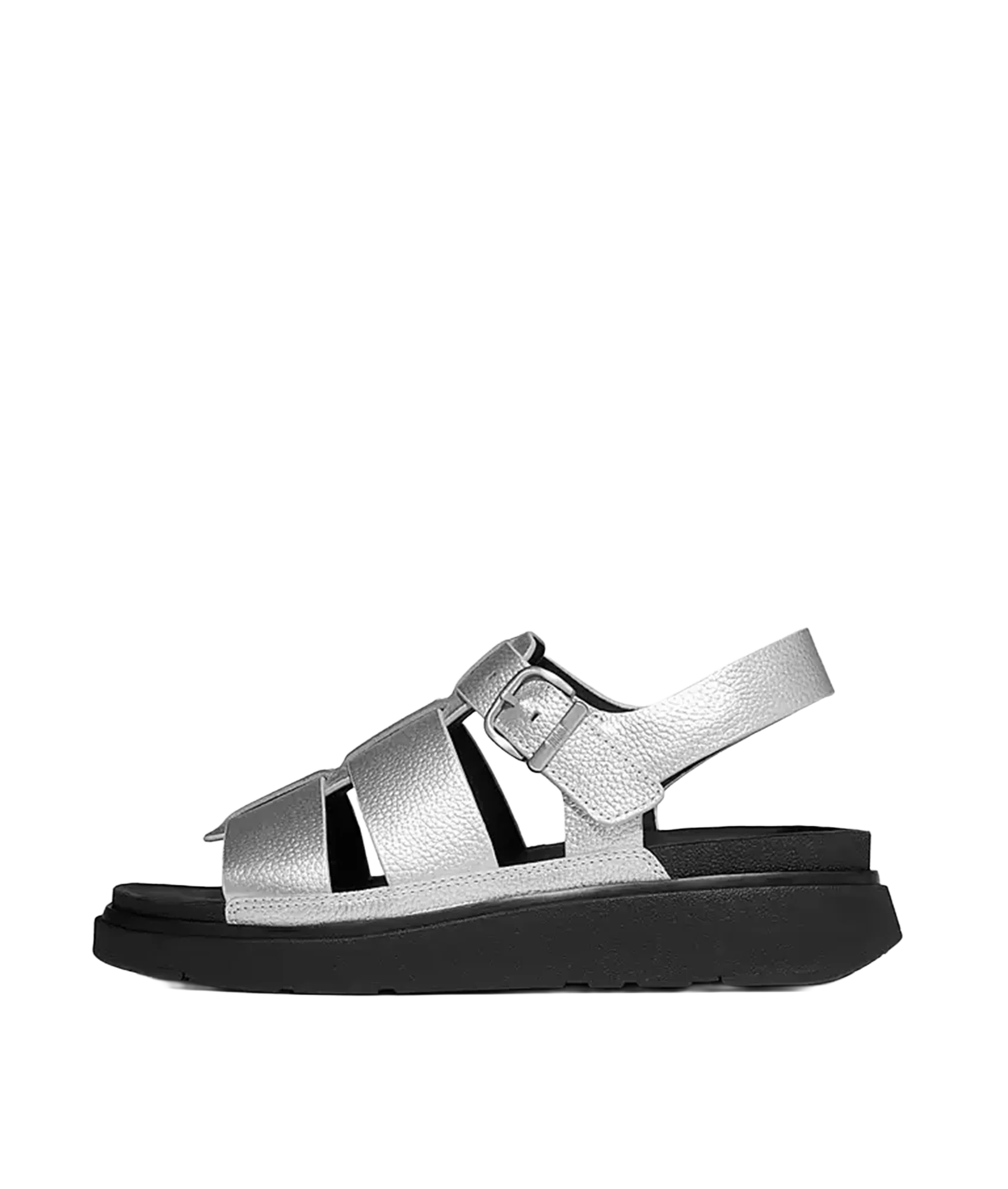 Gen-ff Tumbled-leather Fisherman Sandals