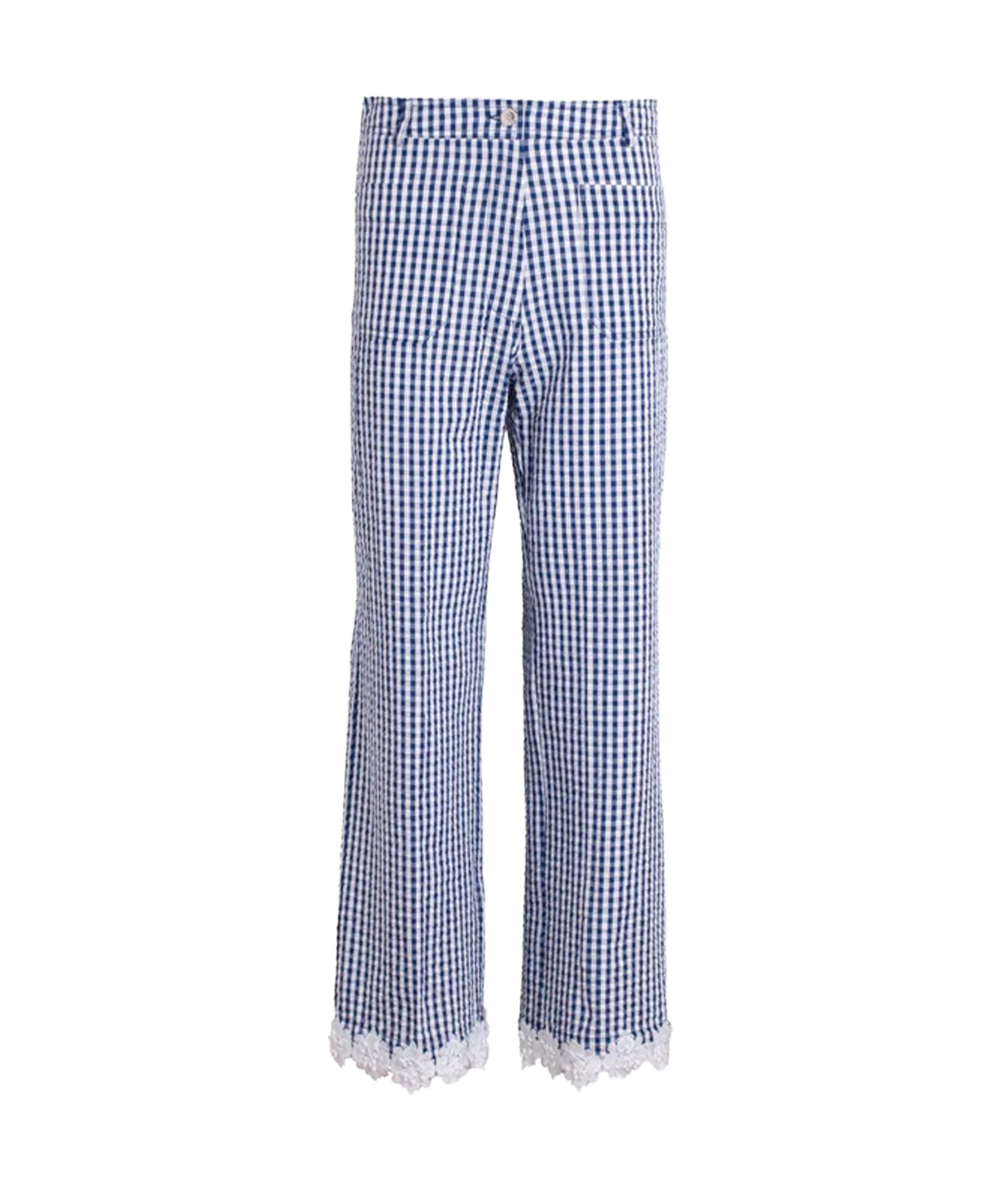 Gingham Trouser - Blue