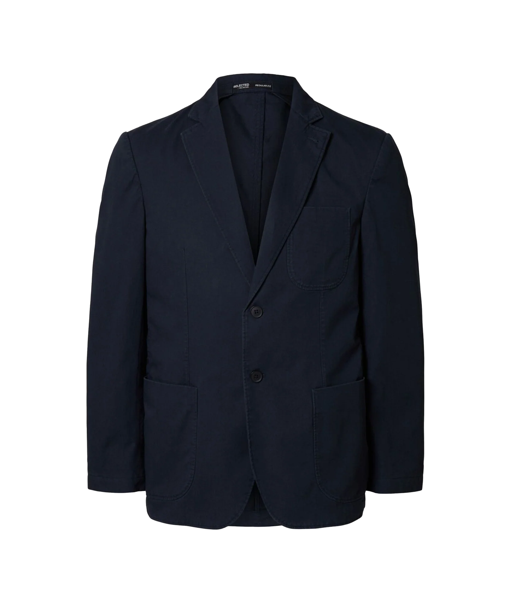 Glen Washed Blazer - Navy