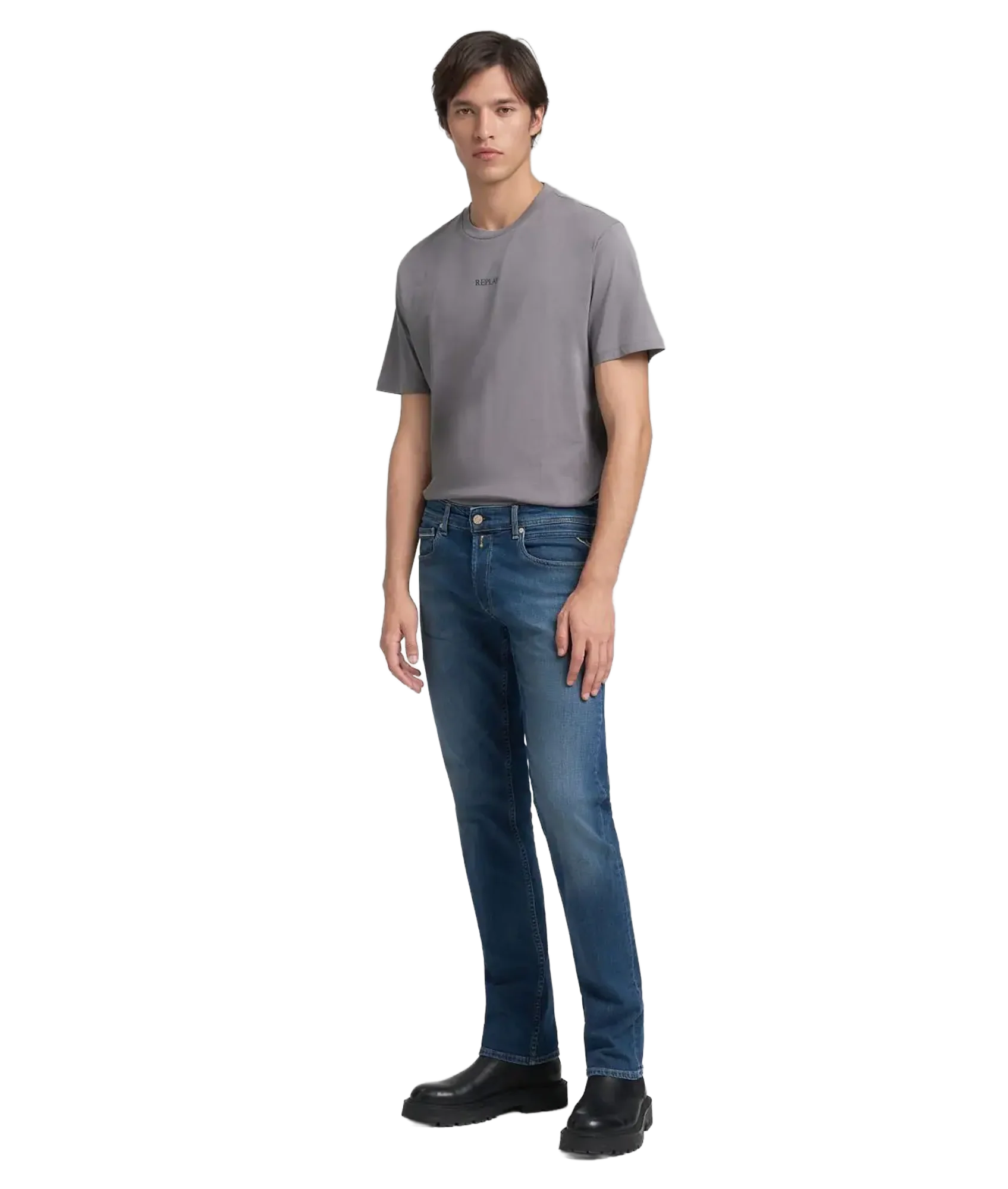 Grover Eco Plus Straight-Fit Jeans - Dark Blue - Image 3