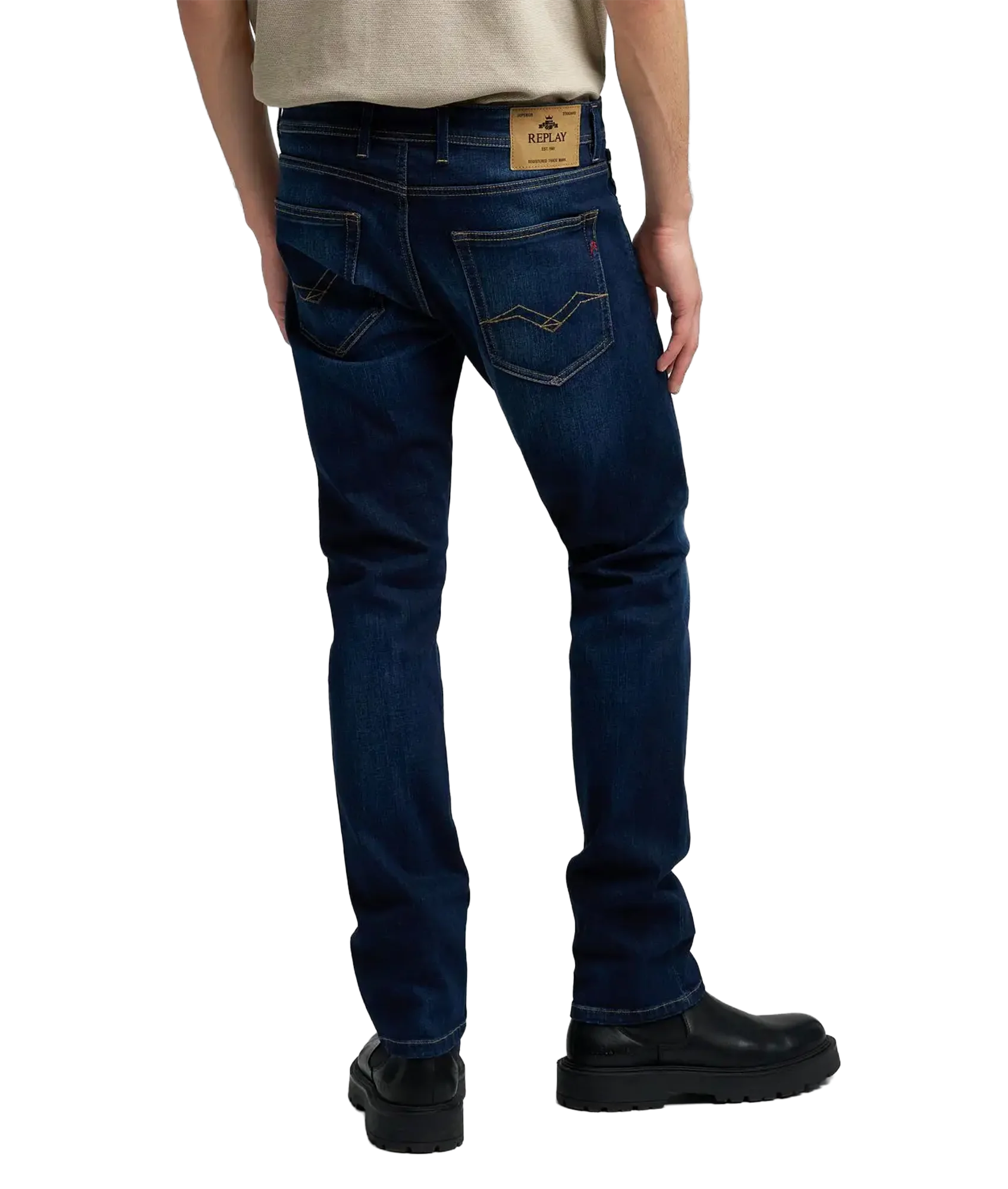 Grover Straight-Fit Jeans - Dark Blue - Image 2