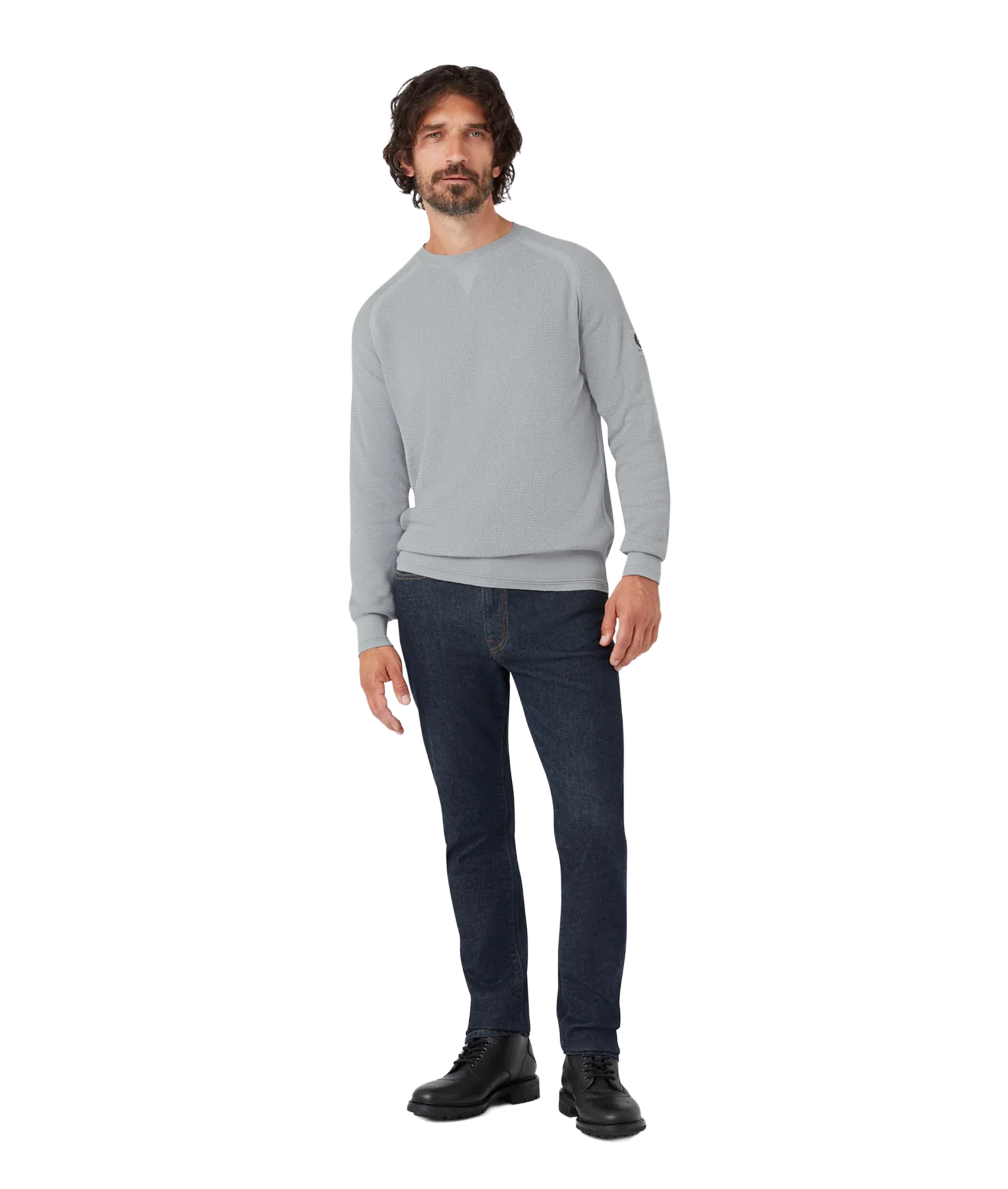 Guide Crewneck Jumper Quarry Blue - Image 2