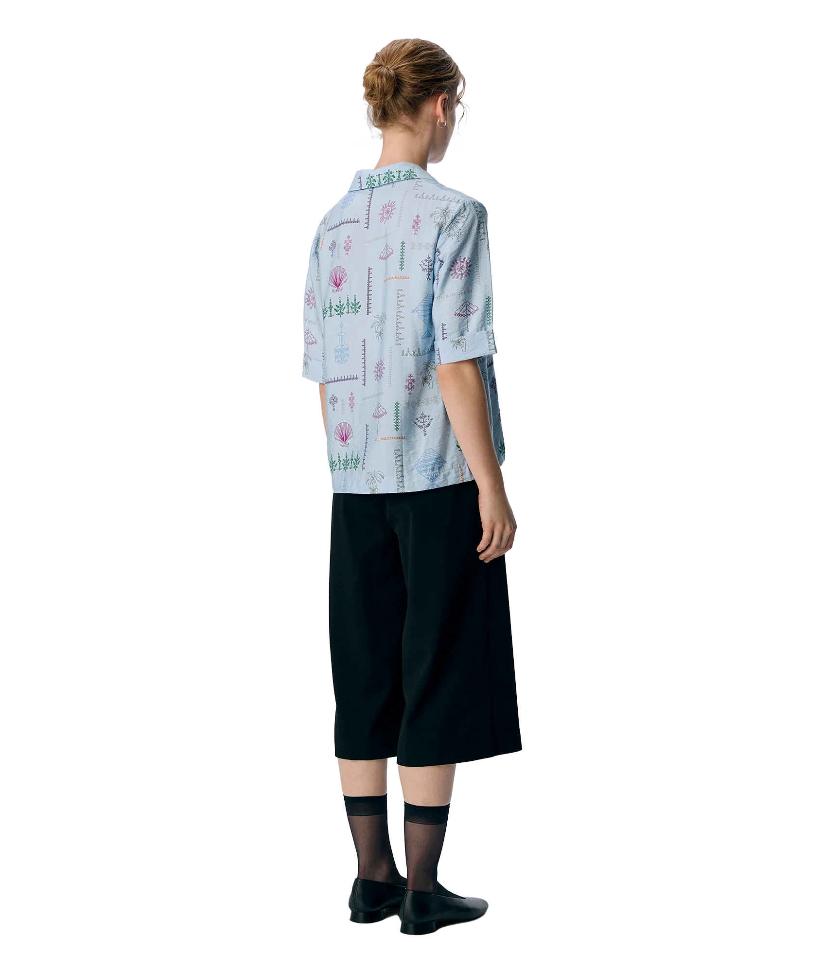 Hailey Re 2/4 Shirt - Blue - Image 3