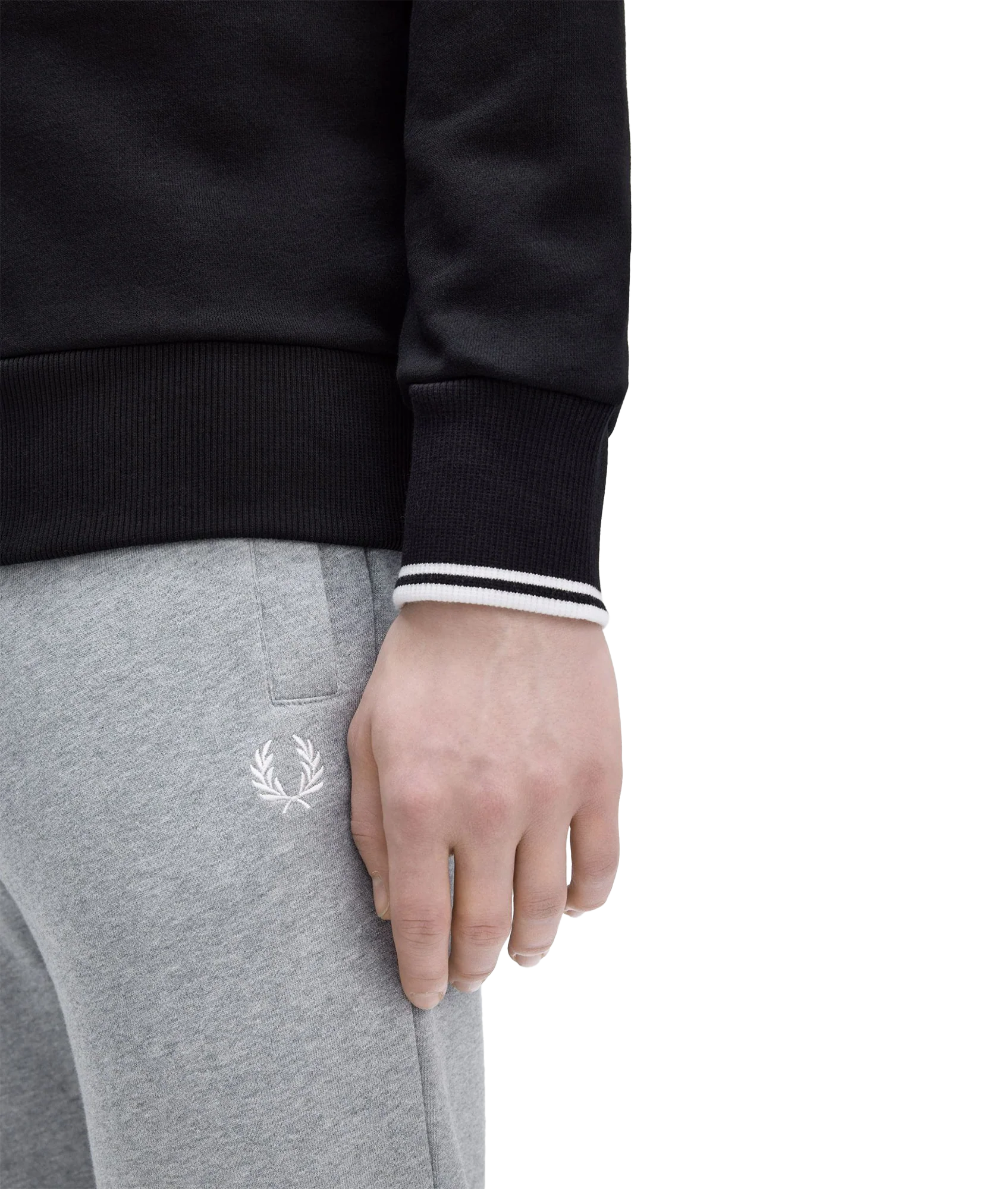 Half Zip Sweat - Black - Image 6