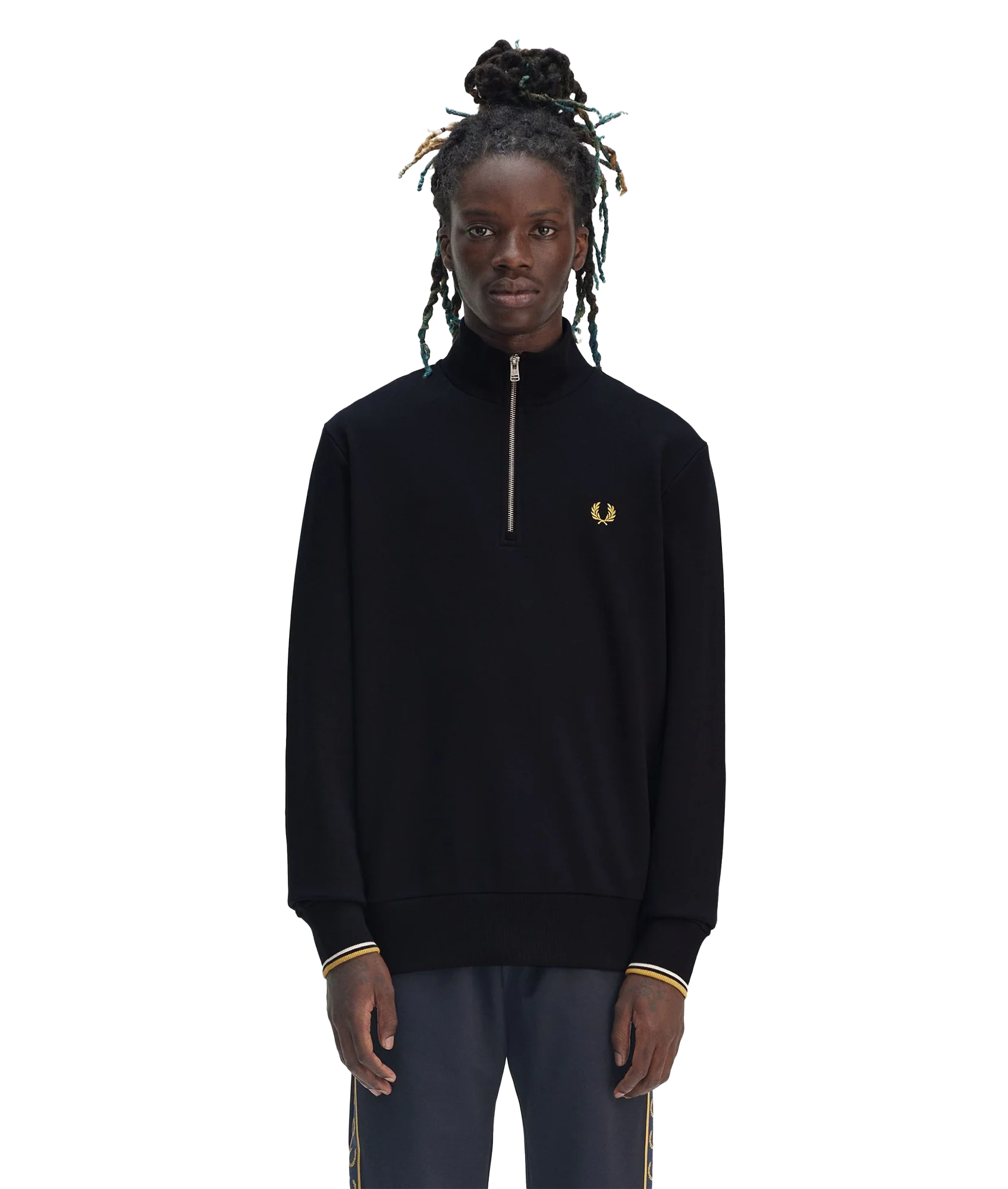 Half Zip Sweat - Navy - Image 3