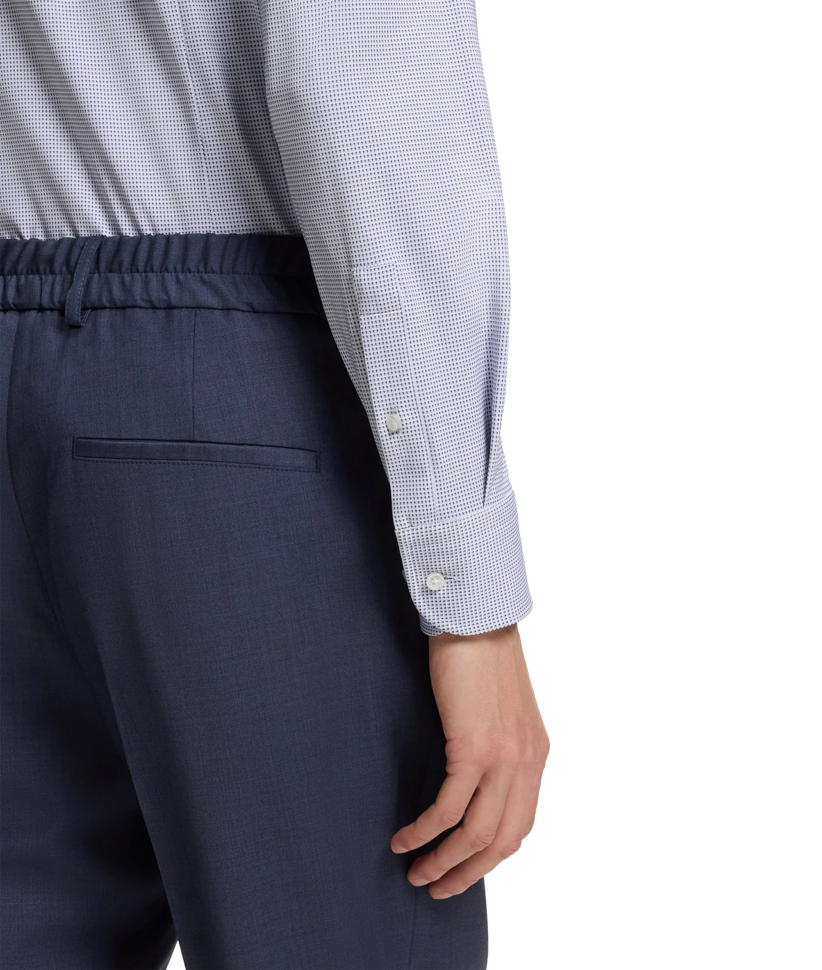 Hank LS Shirt - Dark Blue - Image 4