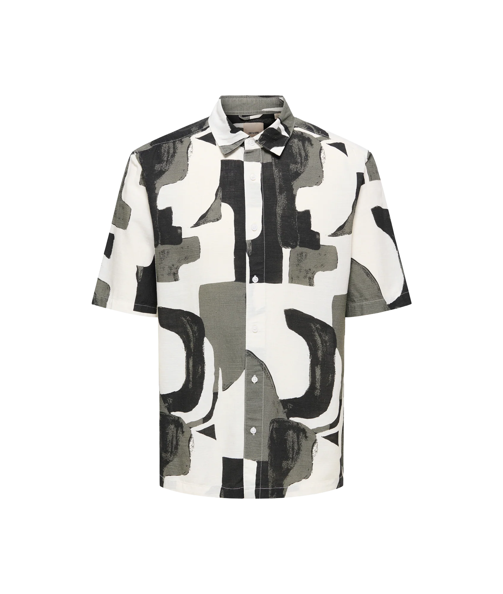 Harvi Life Ss Aop Shirt - Black