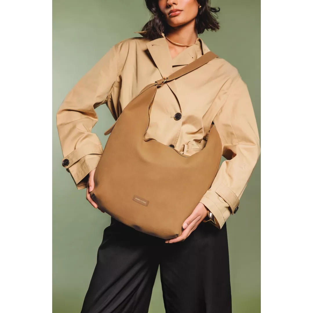 Hobo Sling Bag - Tan - Image 4