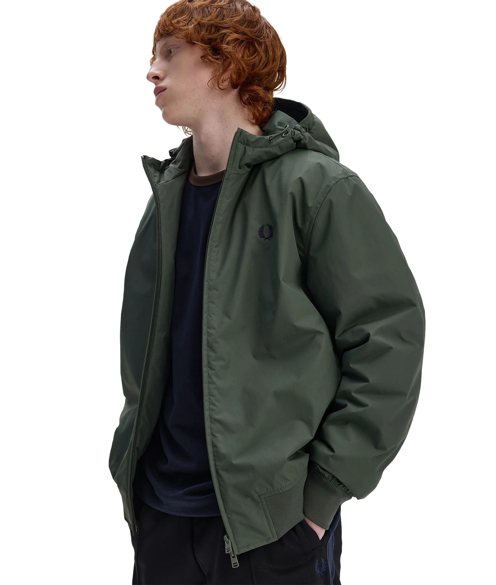 Hooded Brentham Jacket - Court Green - Image 4
