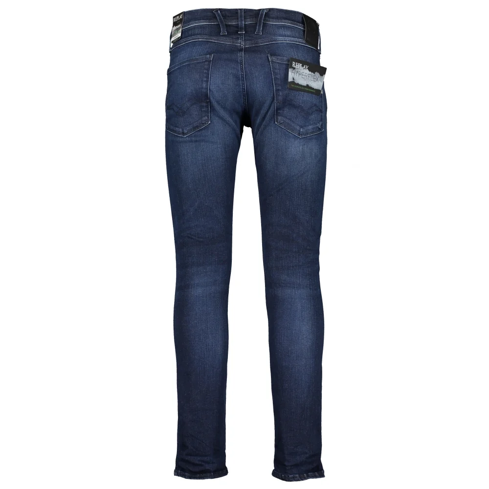 Anbass Slim-Fit Hyperflex Jeans - Dark Blue - Image 2