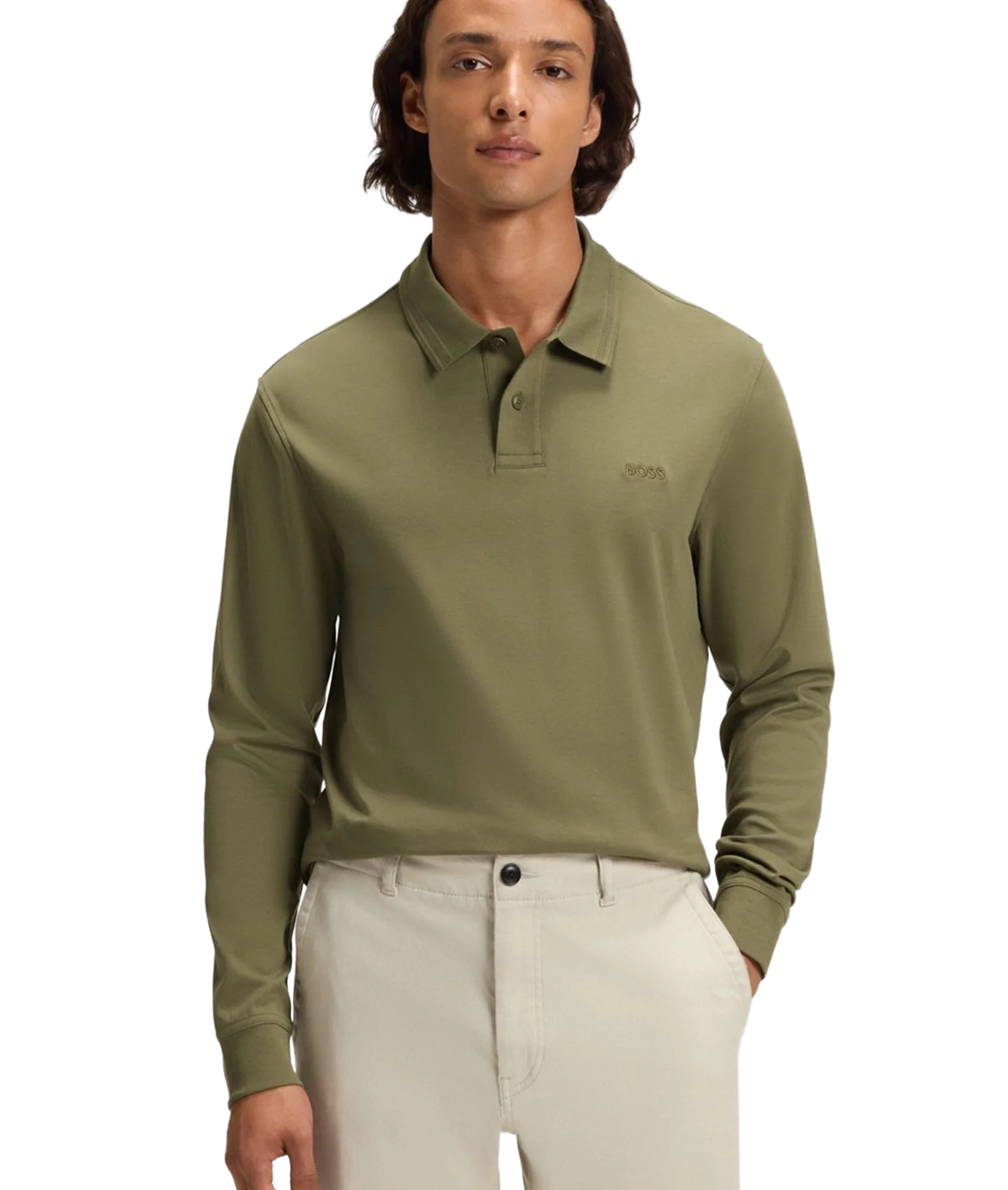 Interlock Polo Shirt - Open Green - Image 4