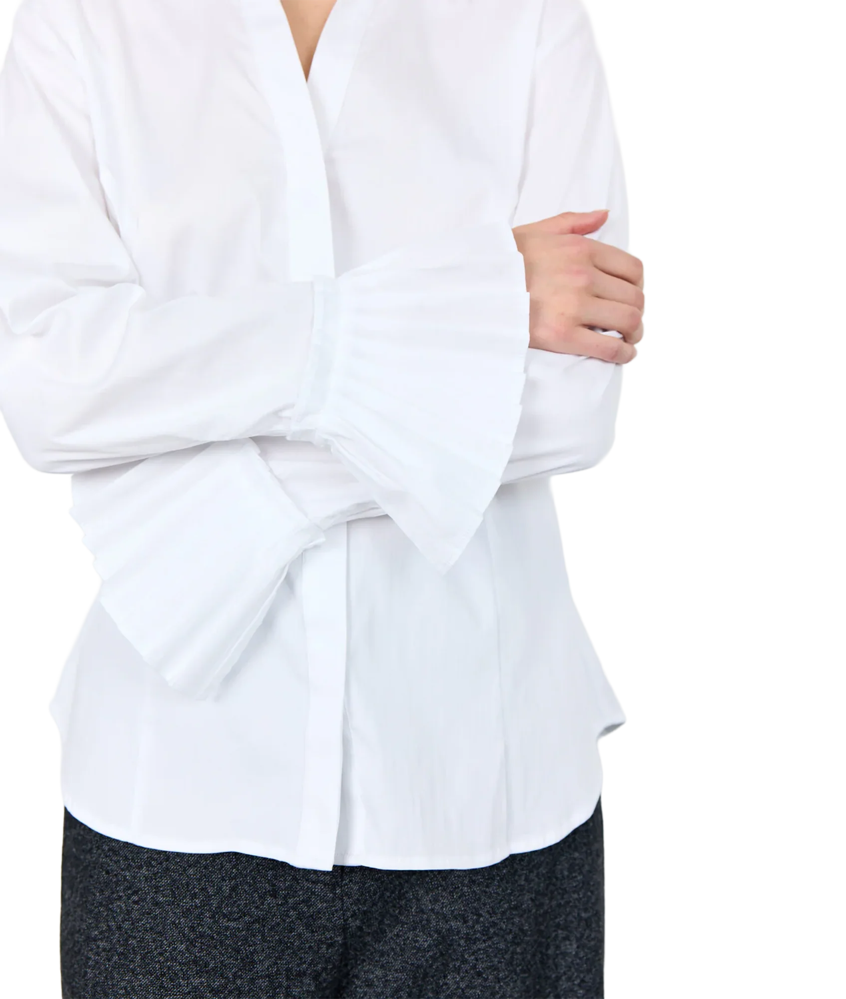 Isla Solid Shirt - White - Image 4