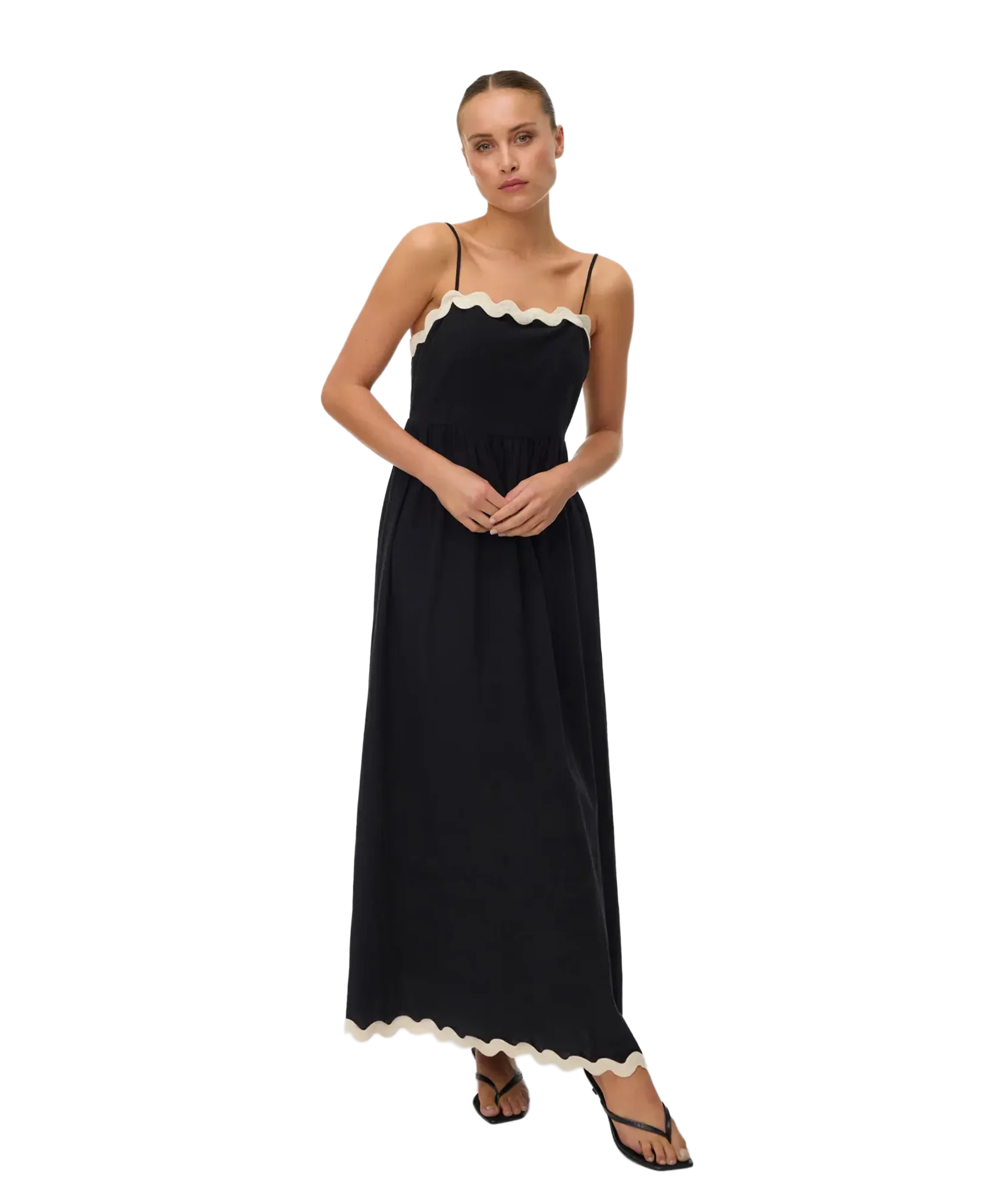 Jenna Singlet Ankle Dress Wvn Btq Ga - Black - Image 4