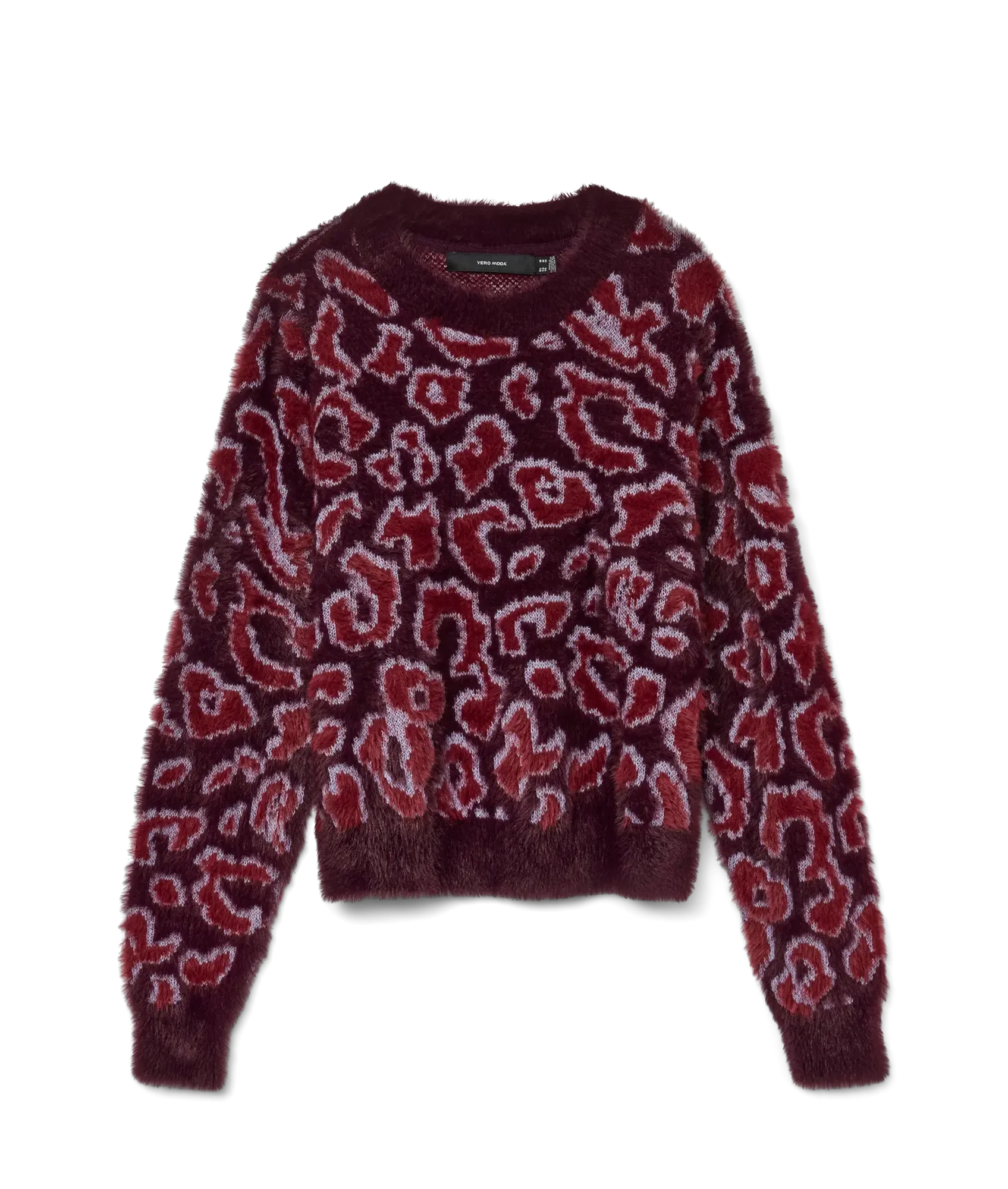 Jungle Ls O-Neck Pullover Boo - Winetasting/Lavender