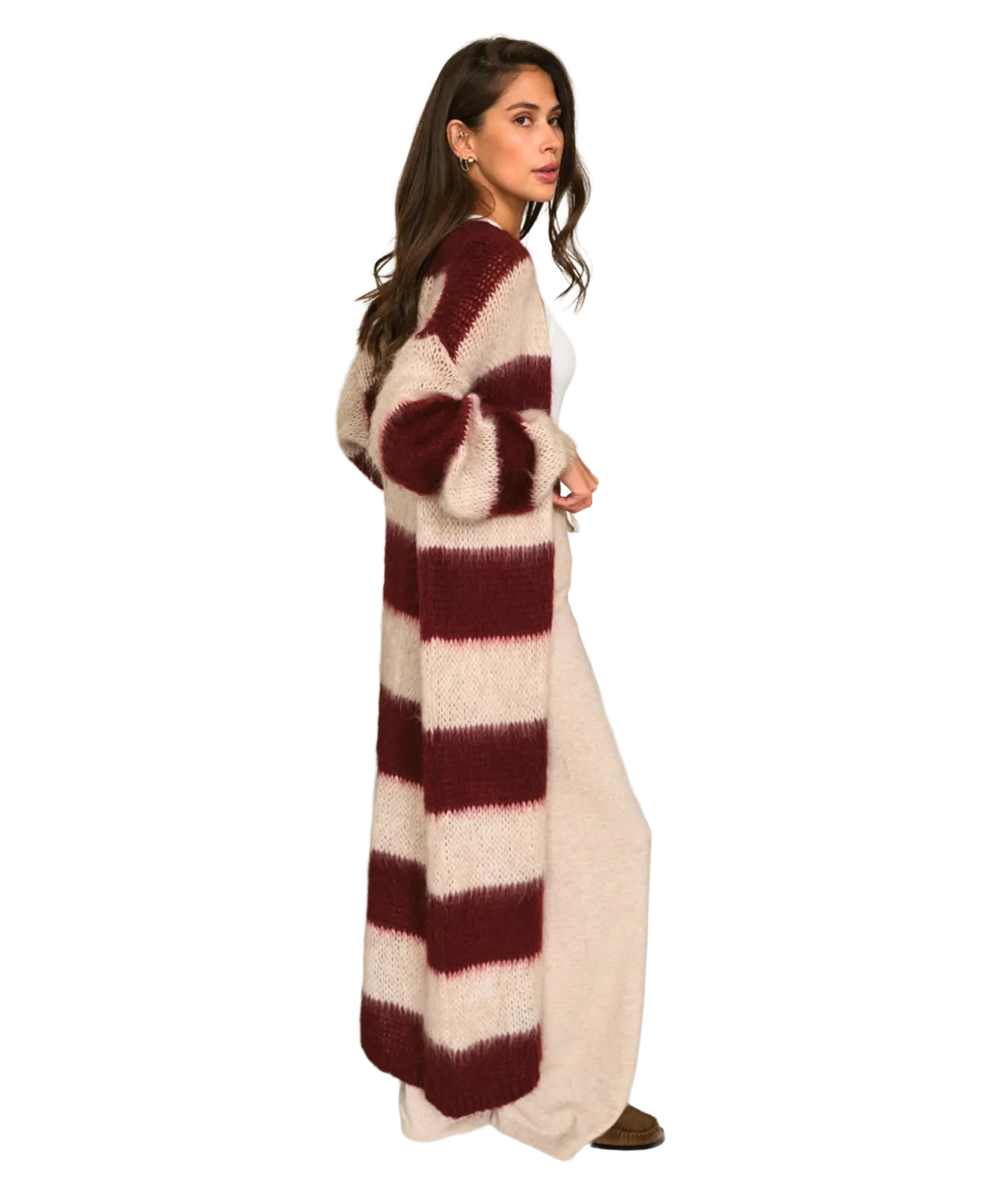Kai Cardigan - Ruby Stripe - Image 2