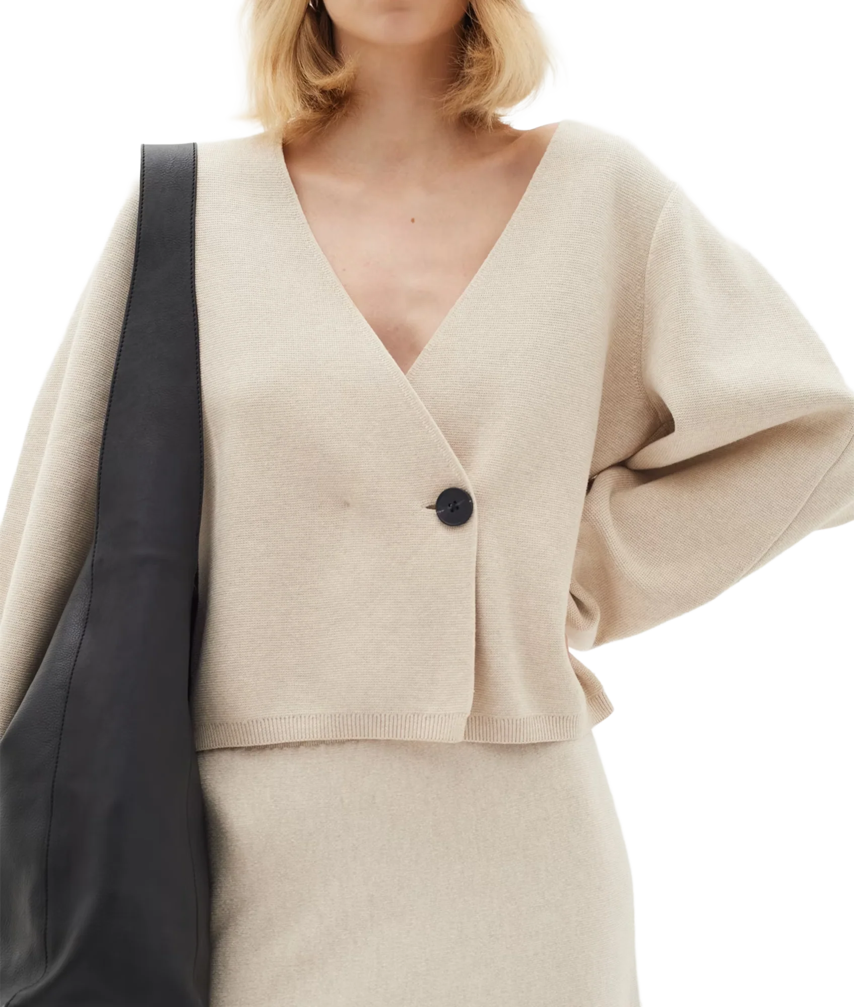 KayllaIW Cardigan - Black/Cream - Image 3