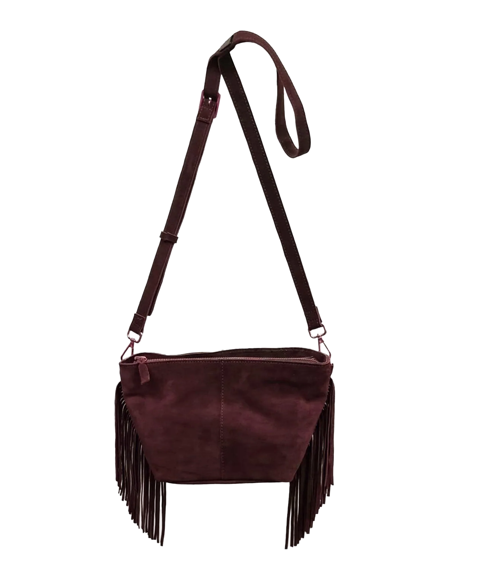 Kingston Tassle Cross Body Bag - Plum