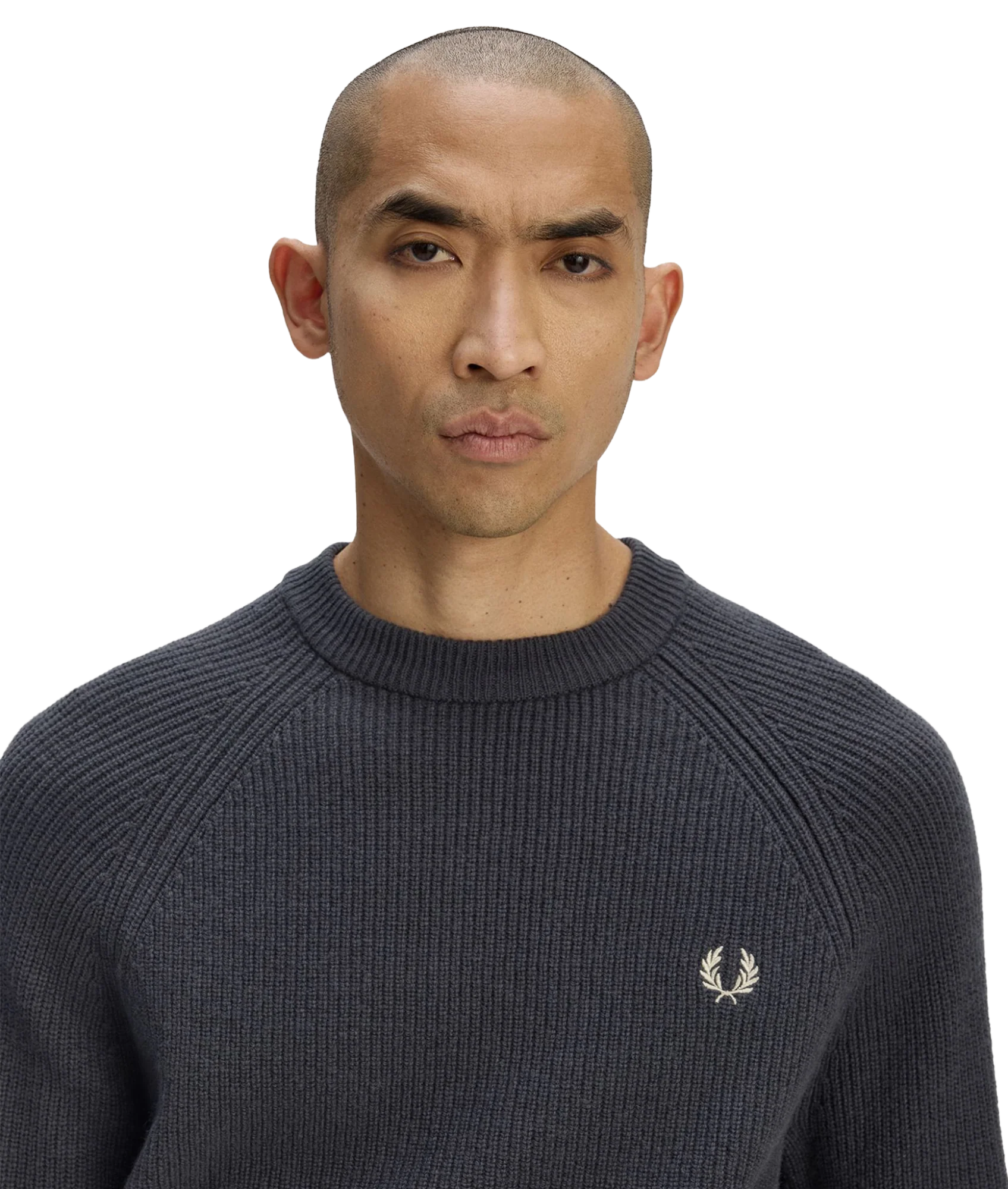Lambswool Raglan Jumper - Anchor Grey - Image 4