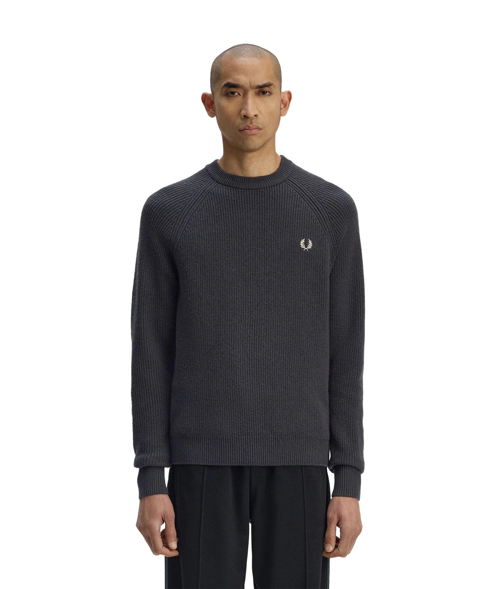 Lambswool Raglan Jumper - Anchor Grey - Image 7