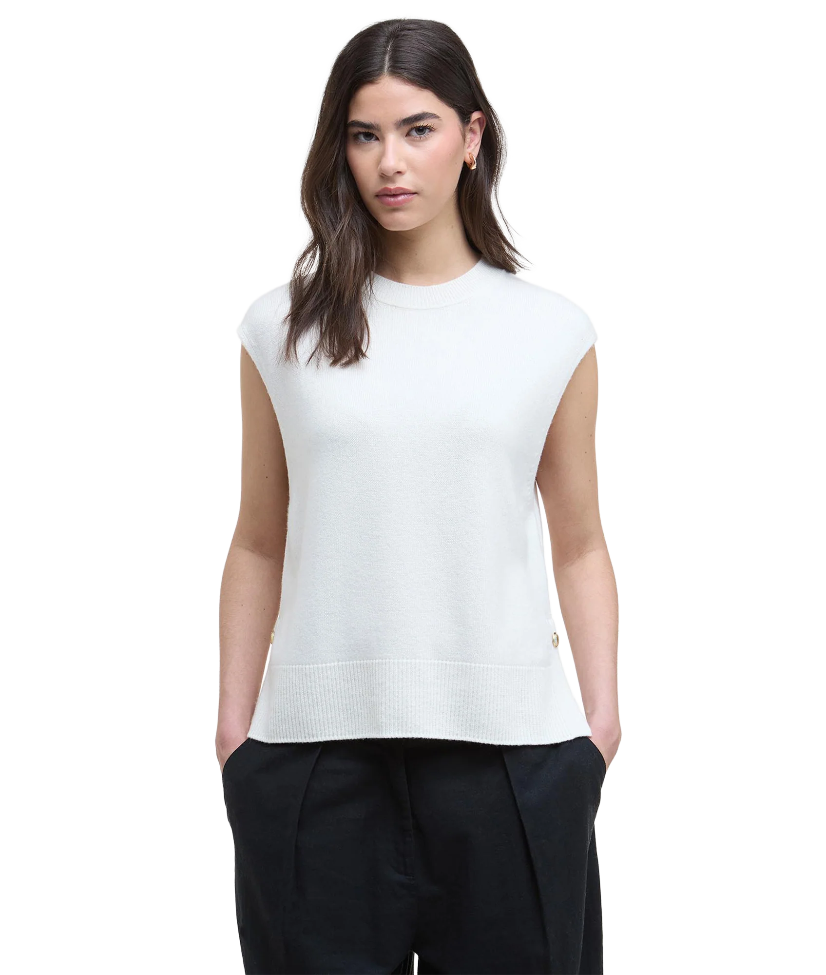 Lana Knitted Vest - Off White - Image 2