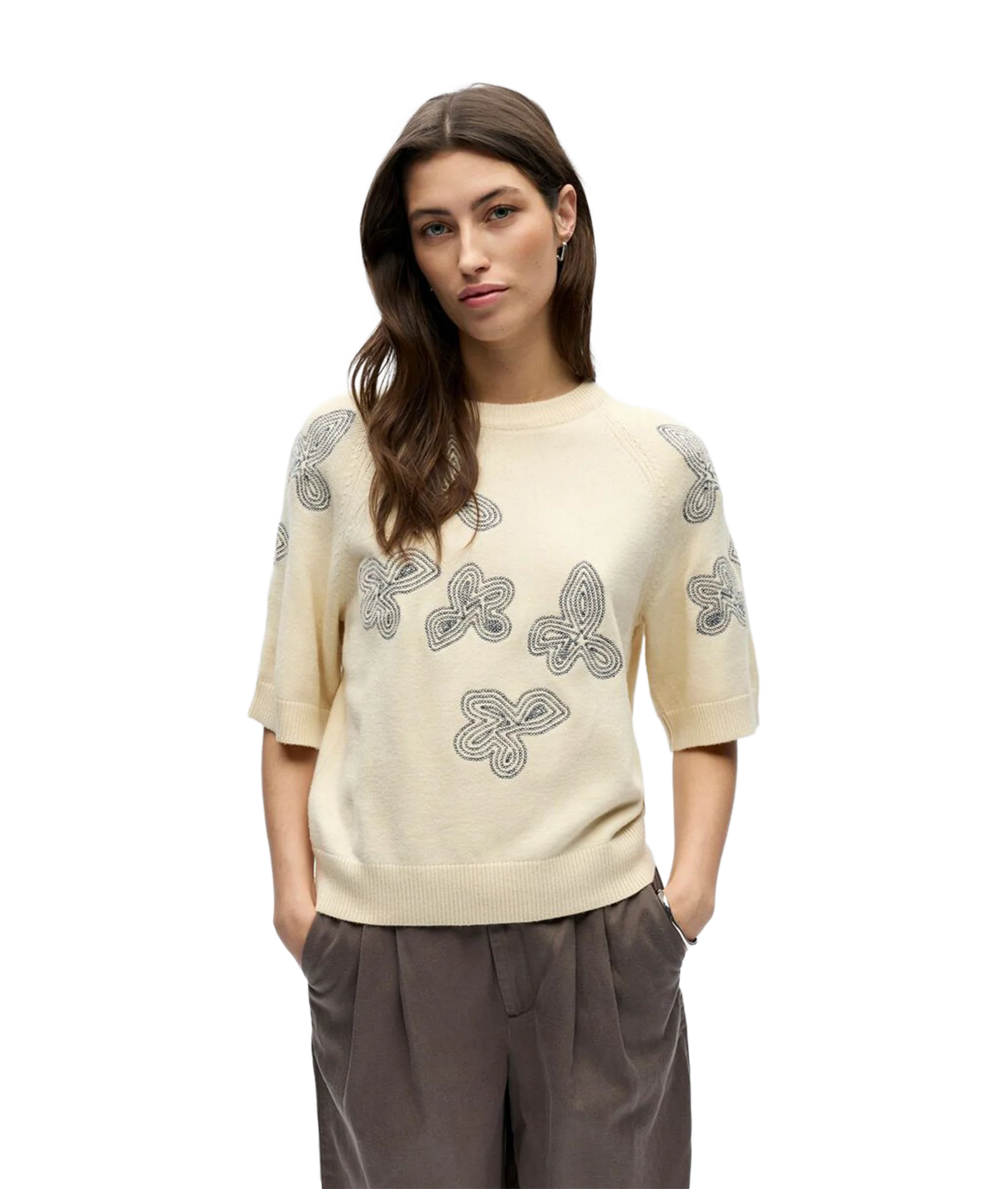 Laney Rubin Ss Pullover - Grey - Image 2