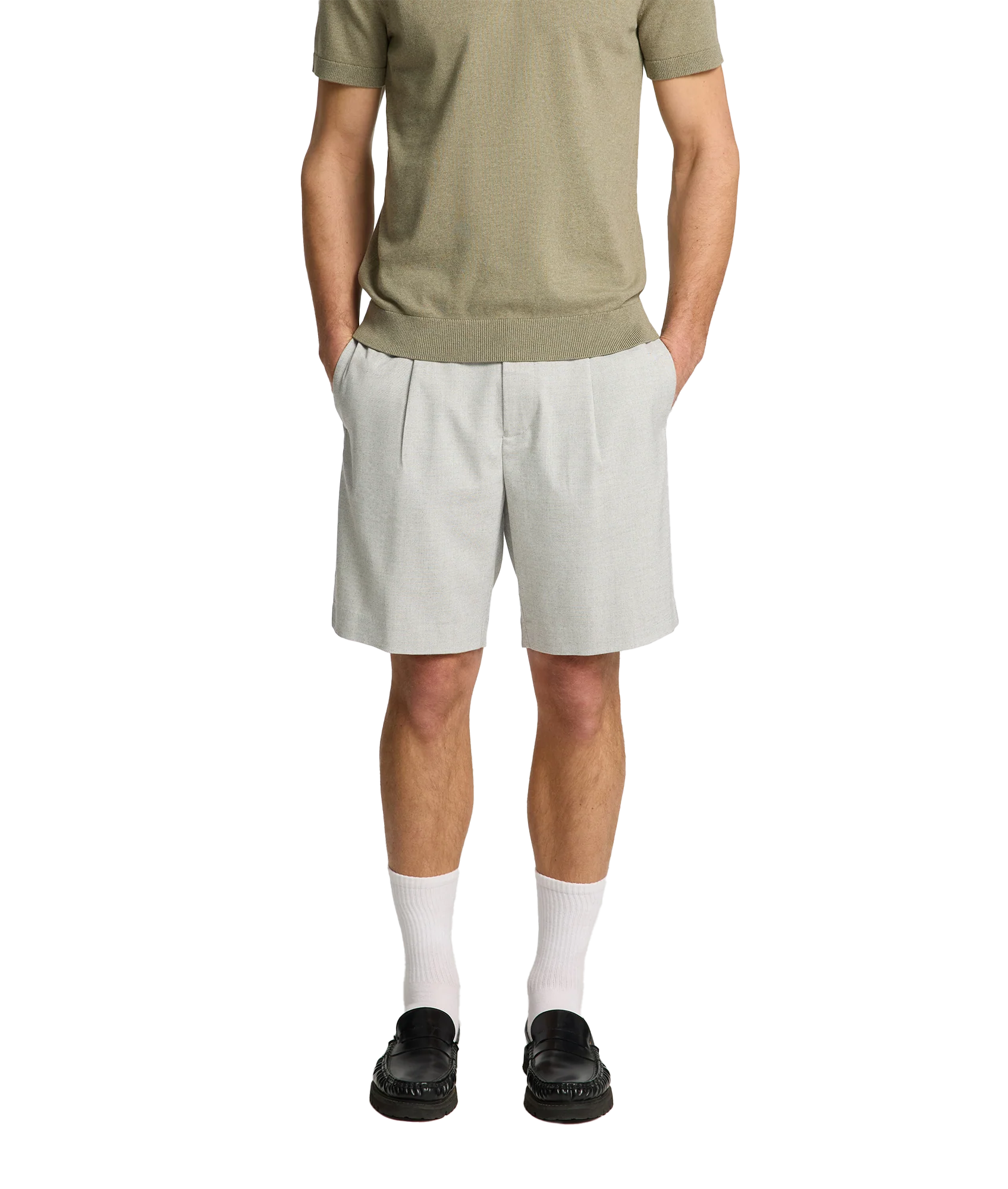 Leroy Pleat Short - Grey - Image 2
