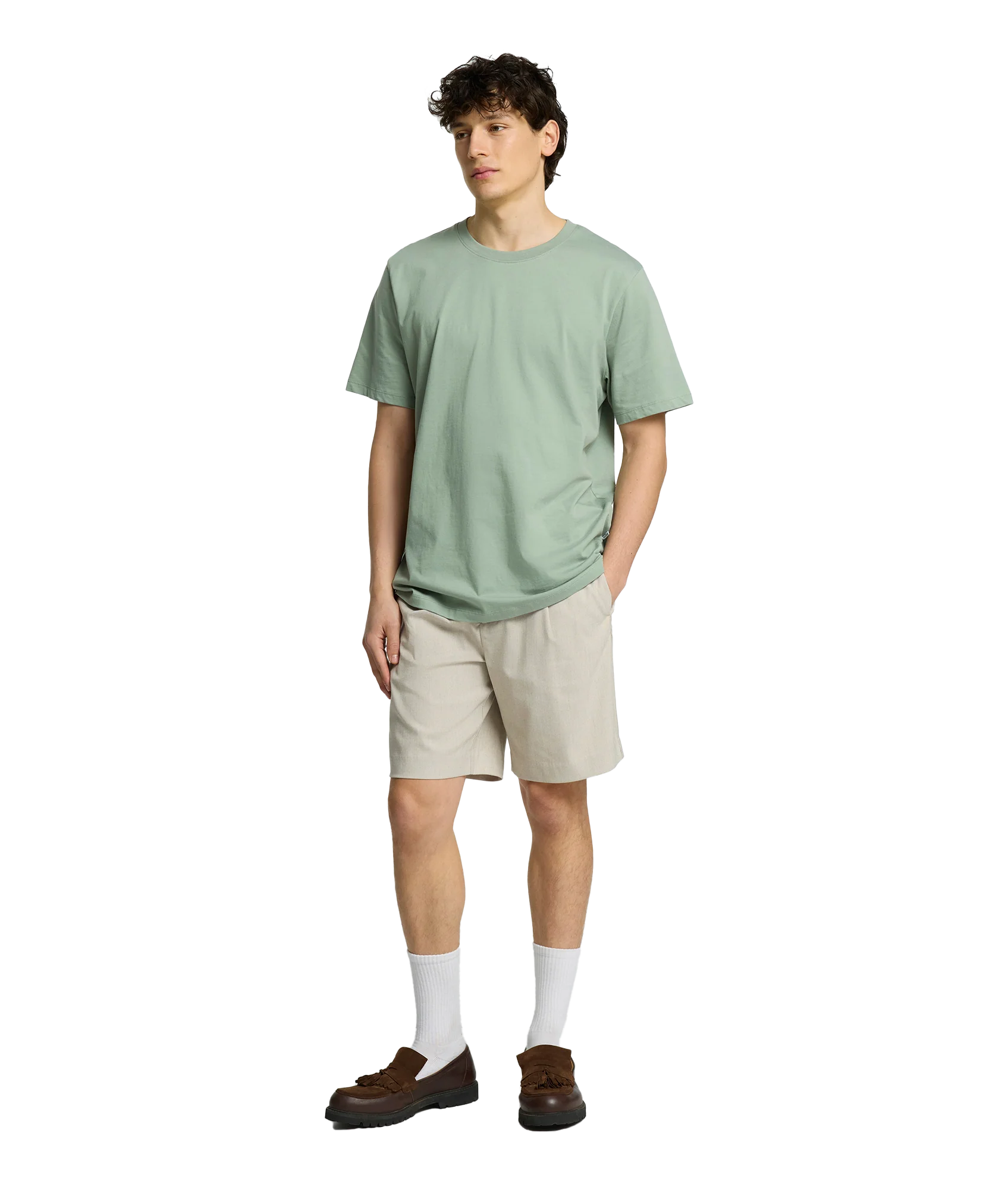 Leroy Pleat Short - Beige - Image 4