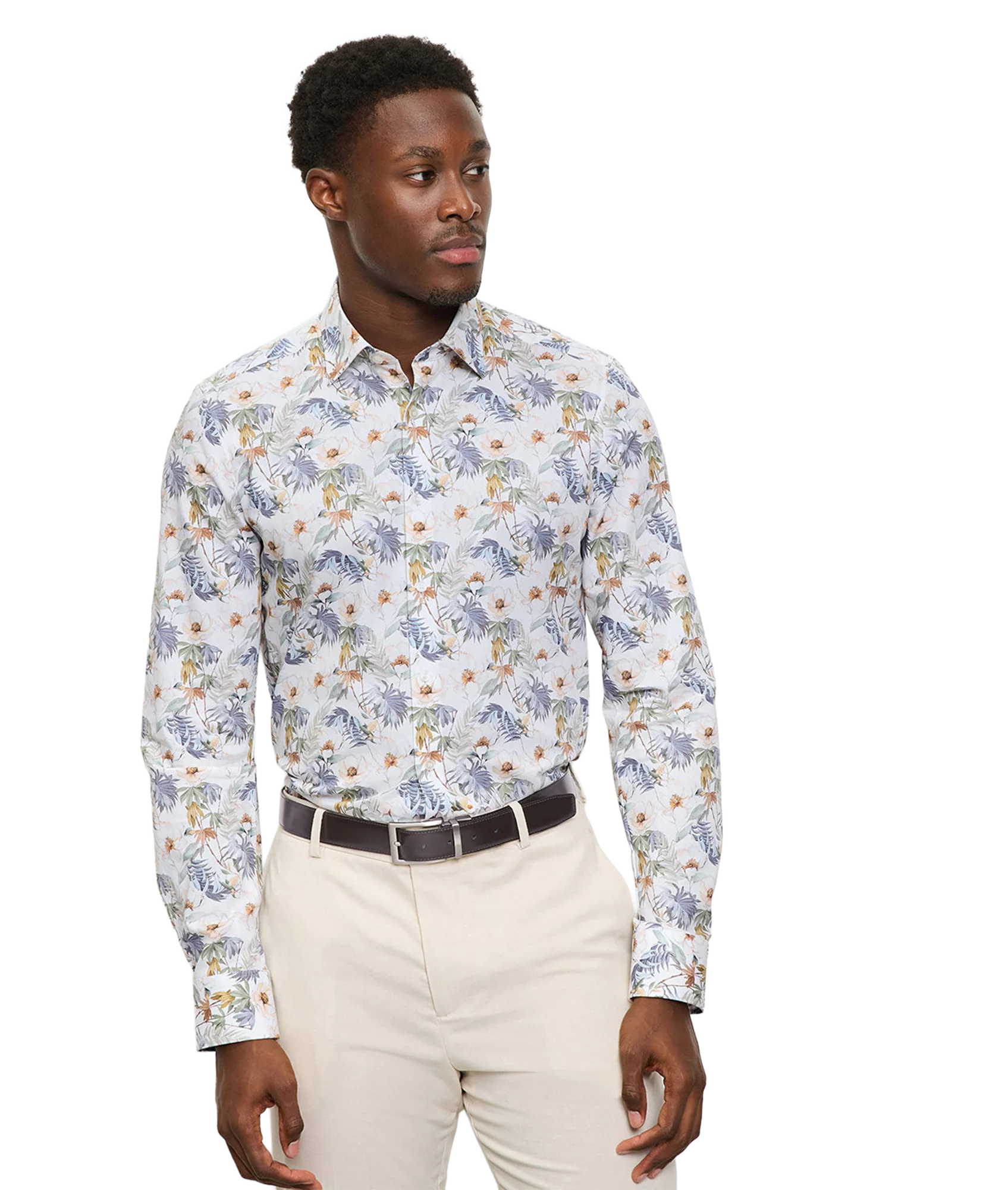 Level 5 Shirt - White/Floral