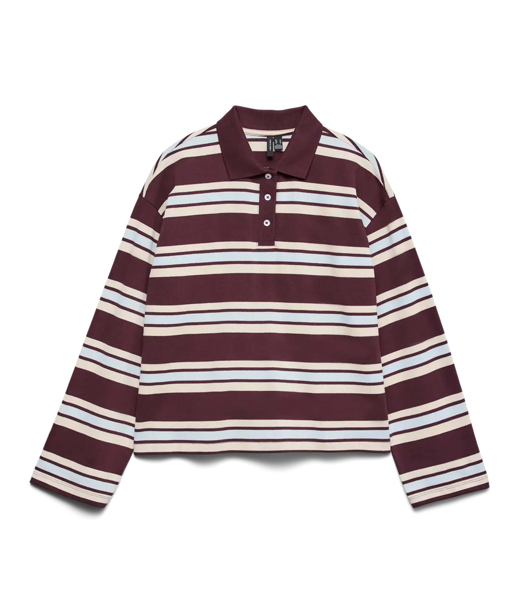 Lianna Ls Polo Top Box Jrs Ga - Oatmeal Mira