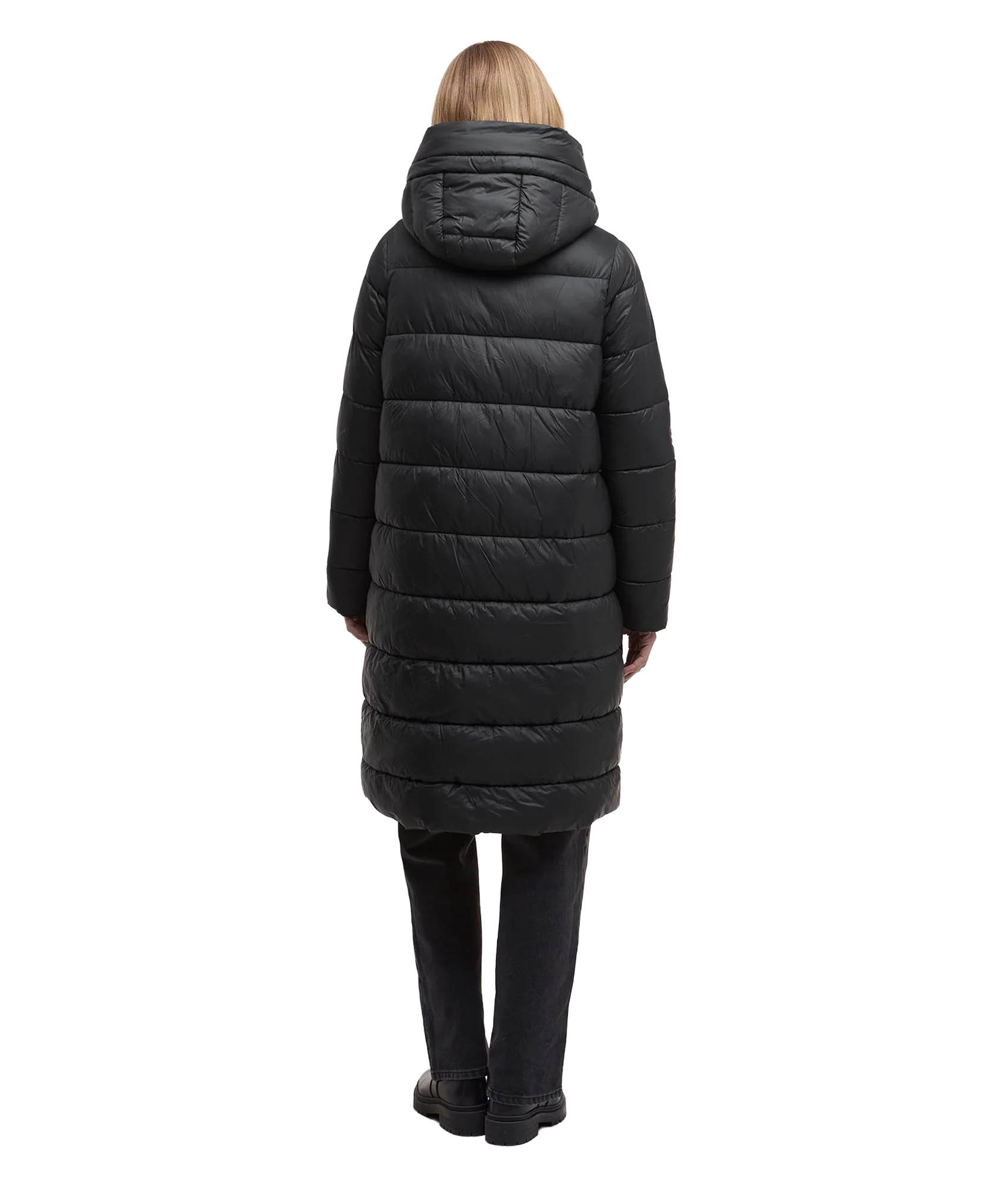 Longline Olivios Puffer Jacket - Black - Image 3