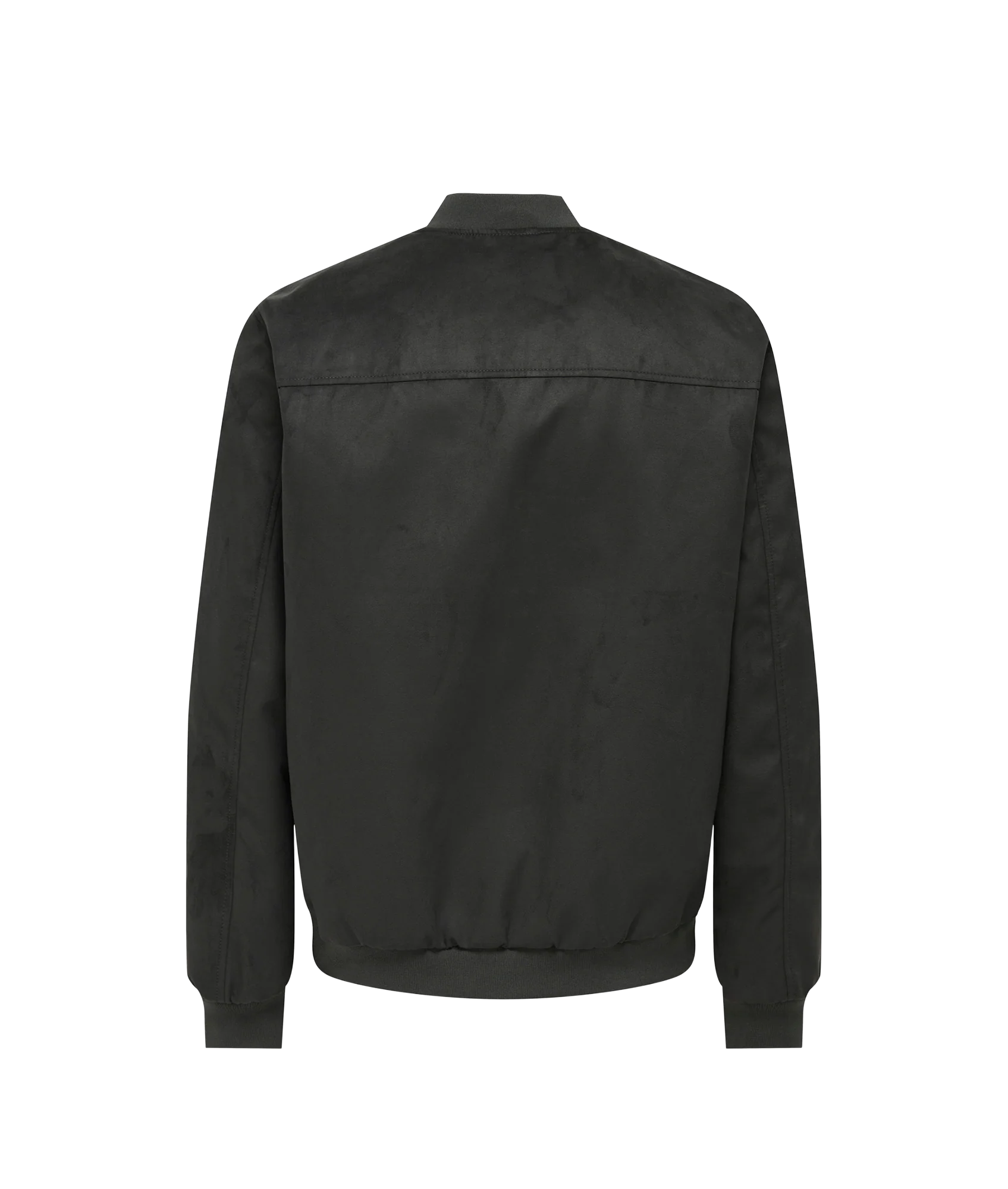 Lucas Fake Suede Bomber Otw - Black - Image 2