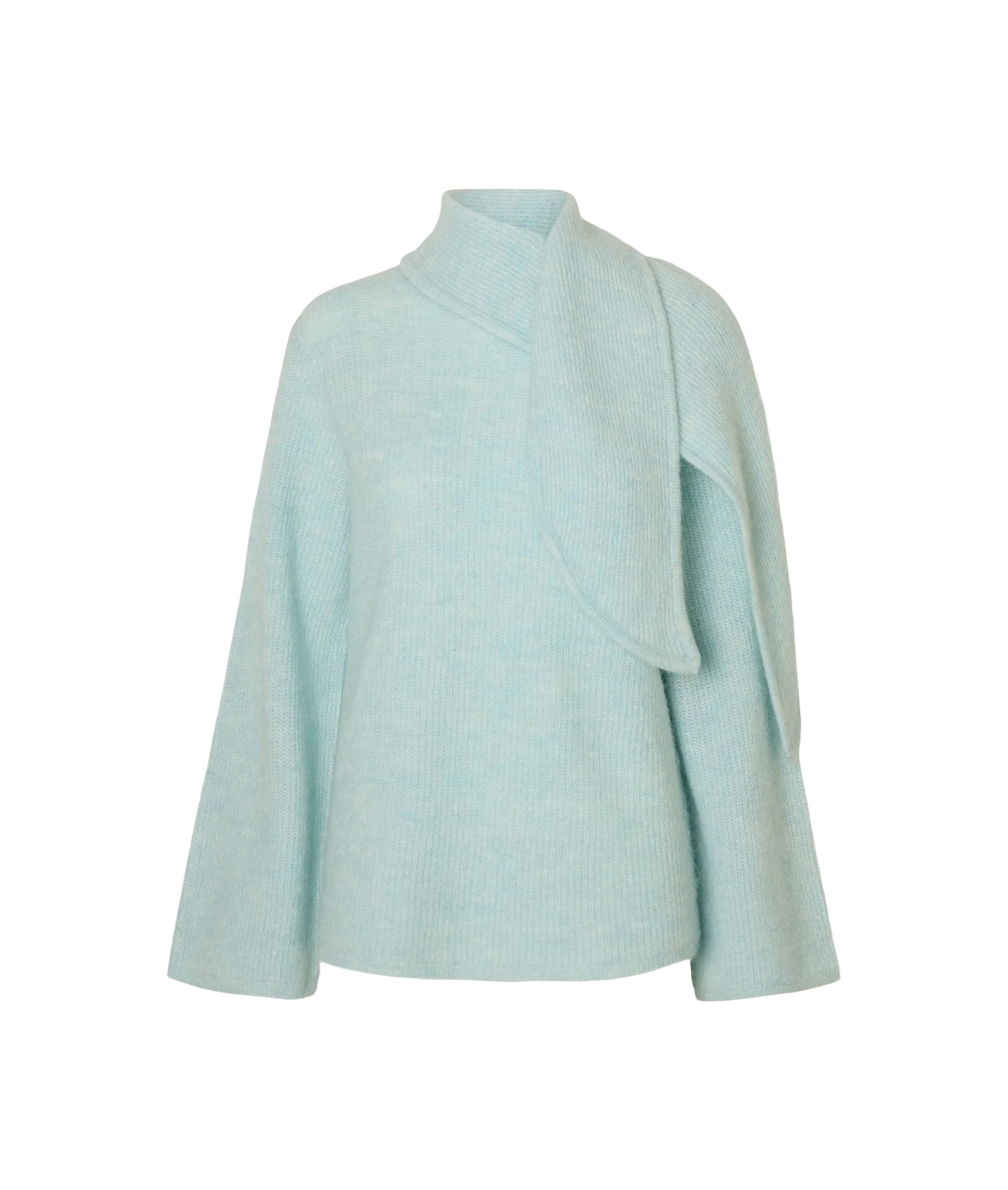 Lulu Ls Bow Knit - Blue
