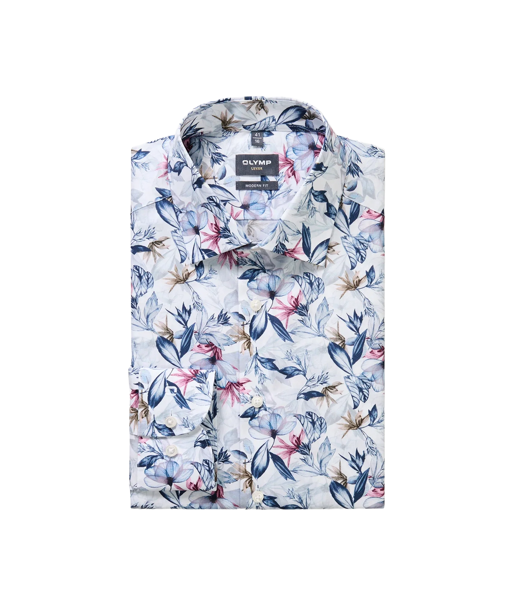 Luxor Shirt - White/Blue Floral