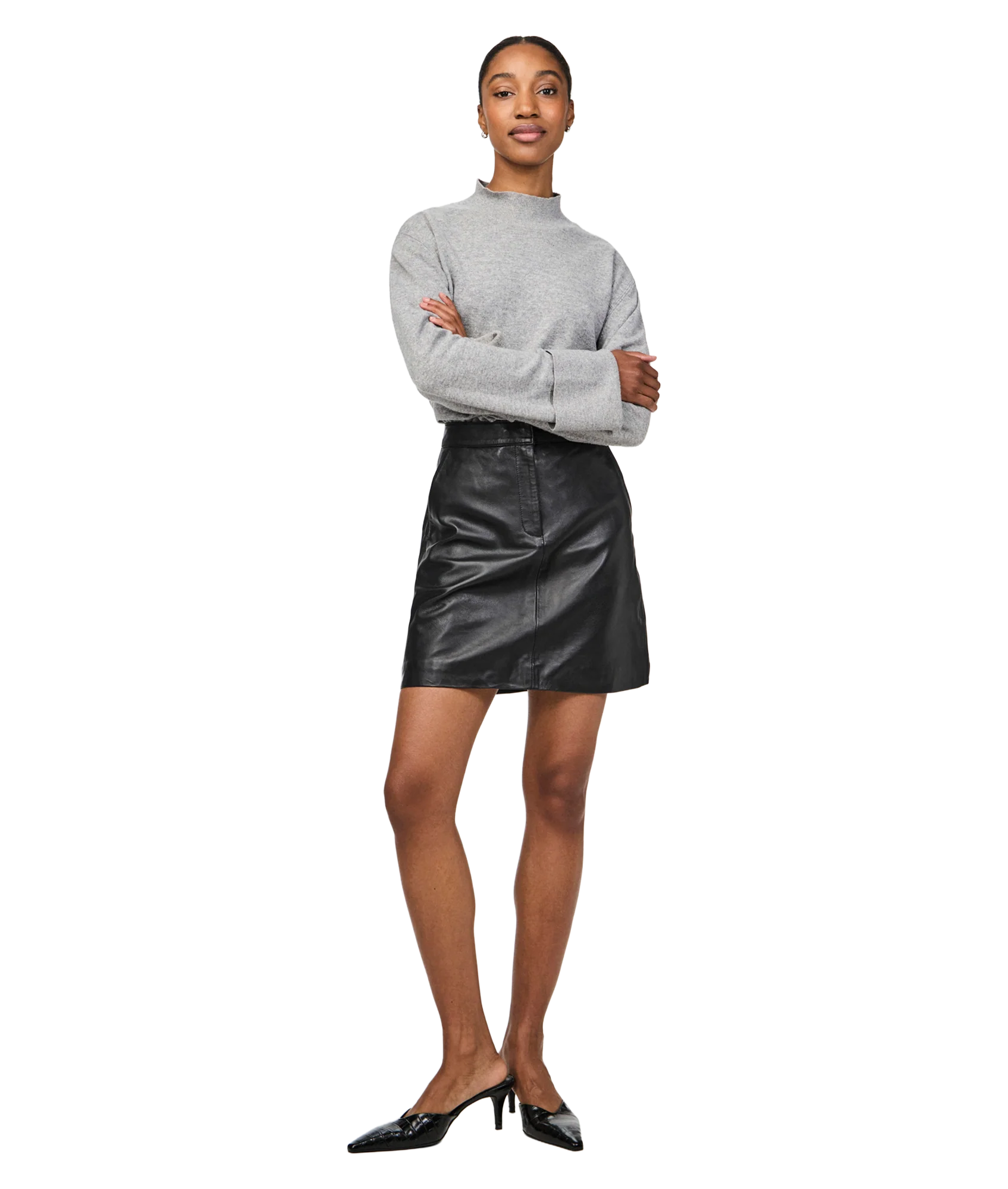 Lyma Hmw Leather Skirt - Black - Image 4