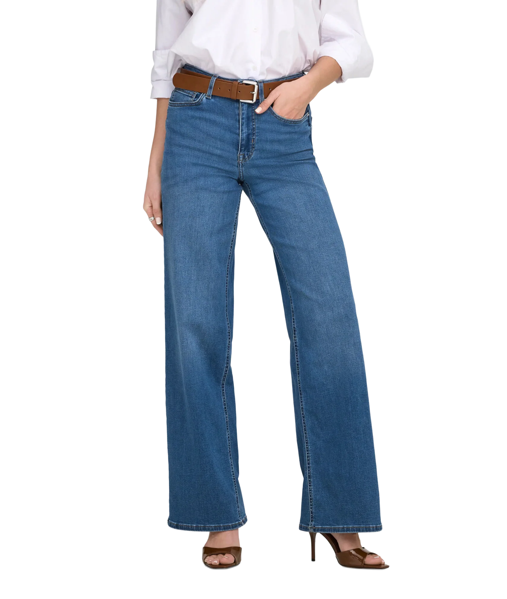 Madison Blush Hw Wide Dnm Dot372 - Blue - Image 3