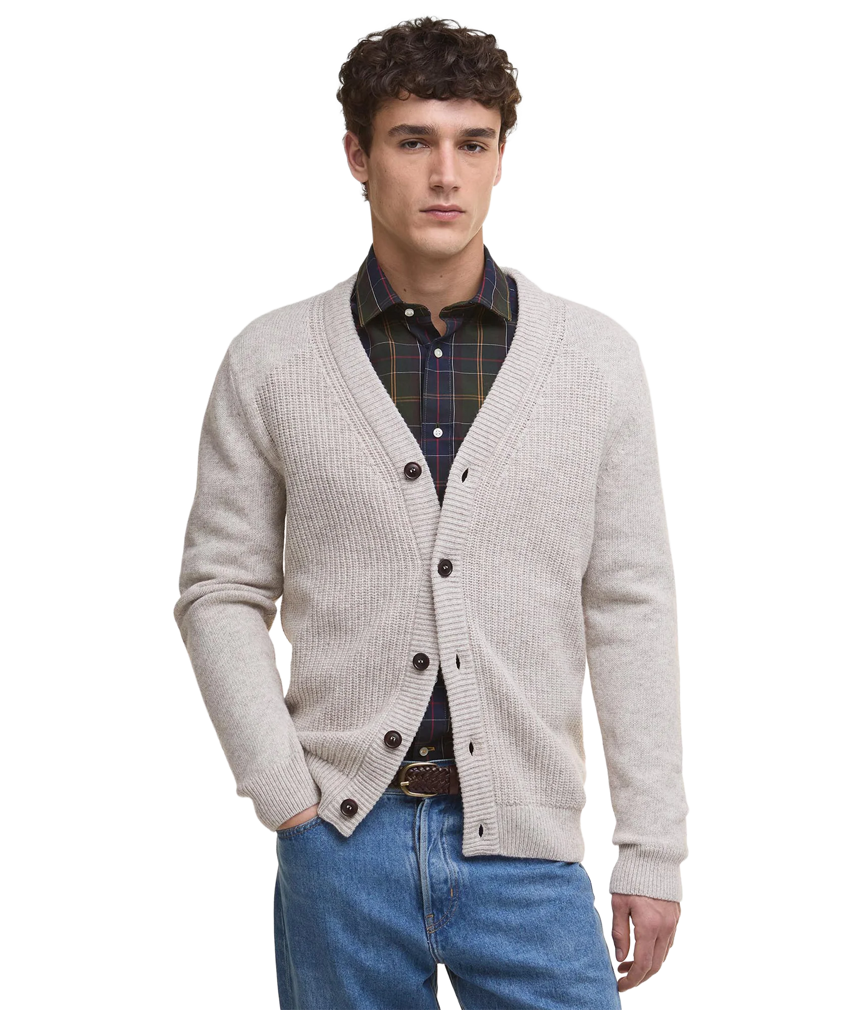 Mainland Knitted Cardigan - Mist