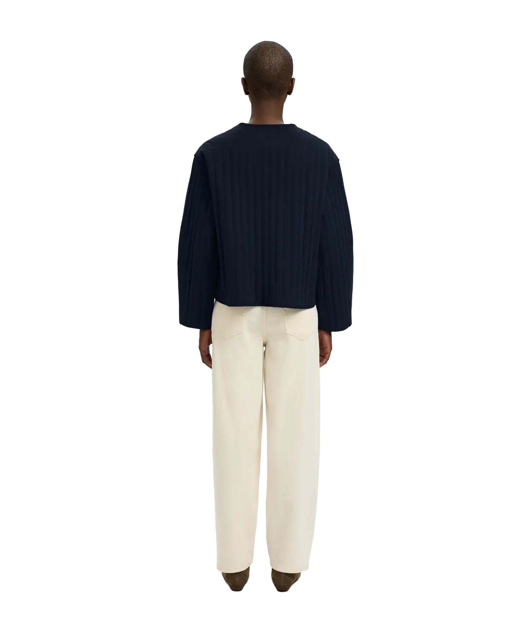 Malina Quilted Jacket  - Blue - Image 4