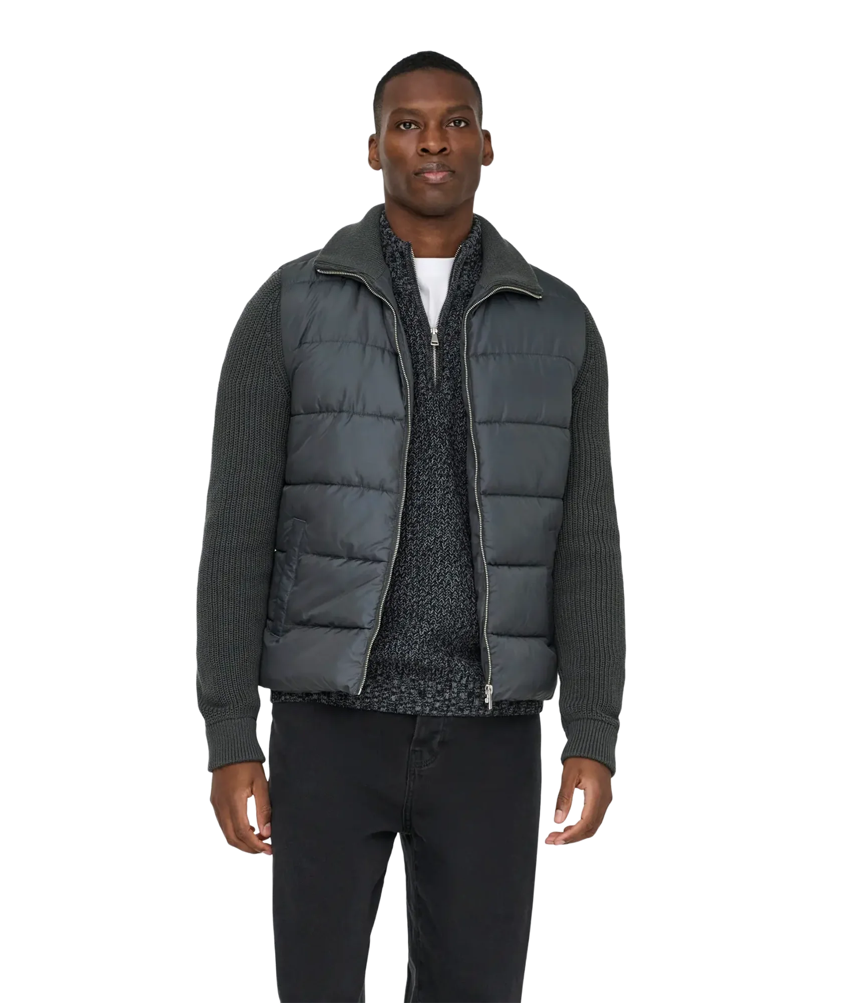 Mane Life Mixed Jacket Otw - Grey - Image 3